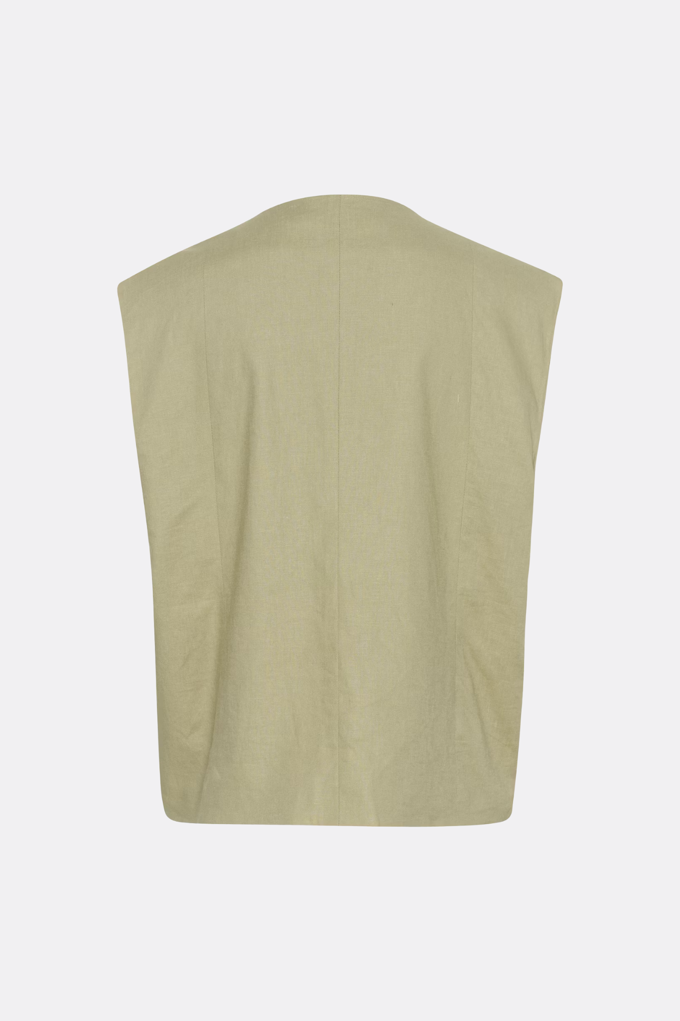 IZZA LINEN WAISCOAT - SILVER SAGE