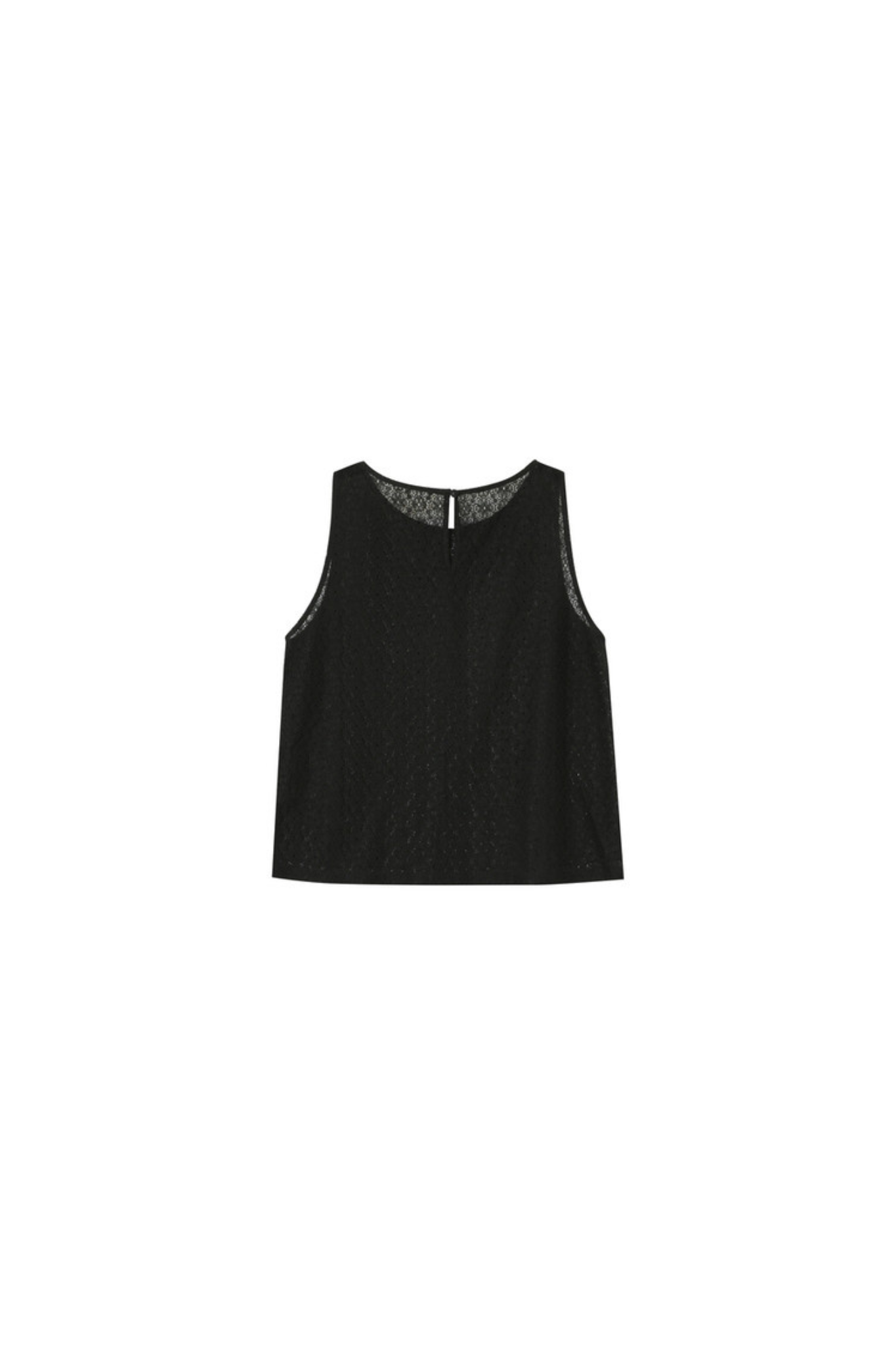Grace & Mila passionnee top in black. Back flatlay view