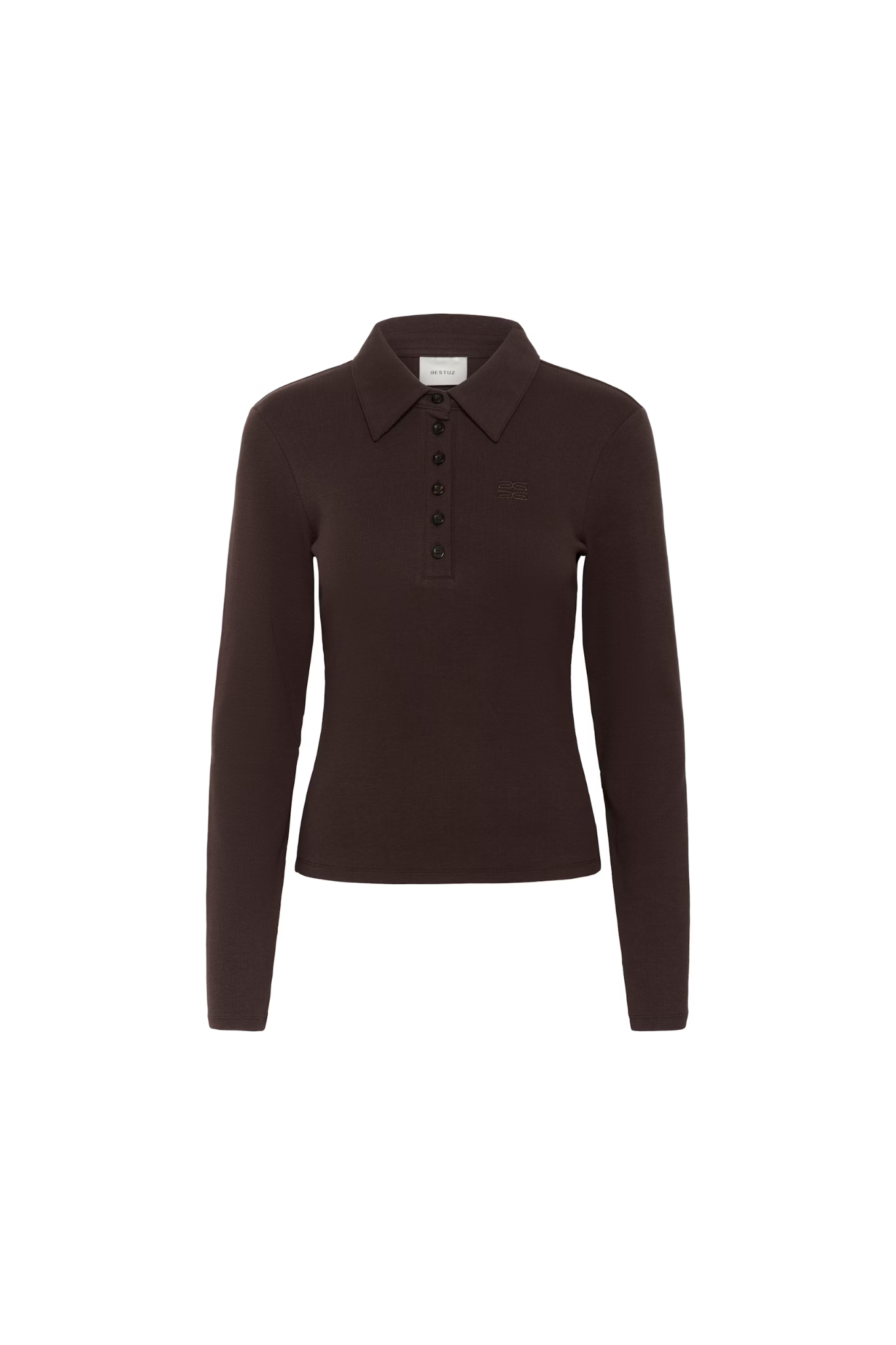 DREW LS POLO TOP - MOLE
