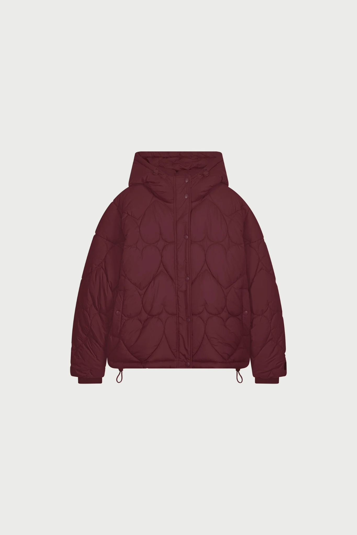 PRISCA PUFFER SWEATER- DEEP BURGUNDY