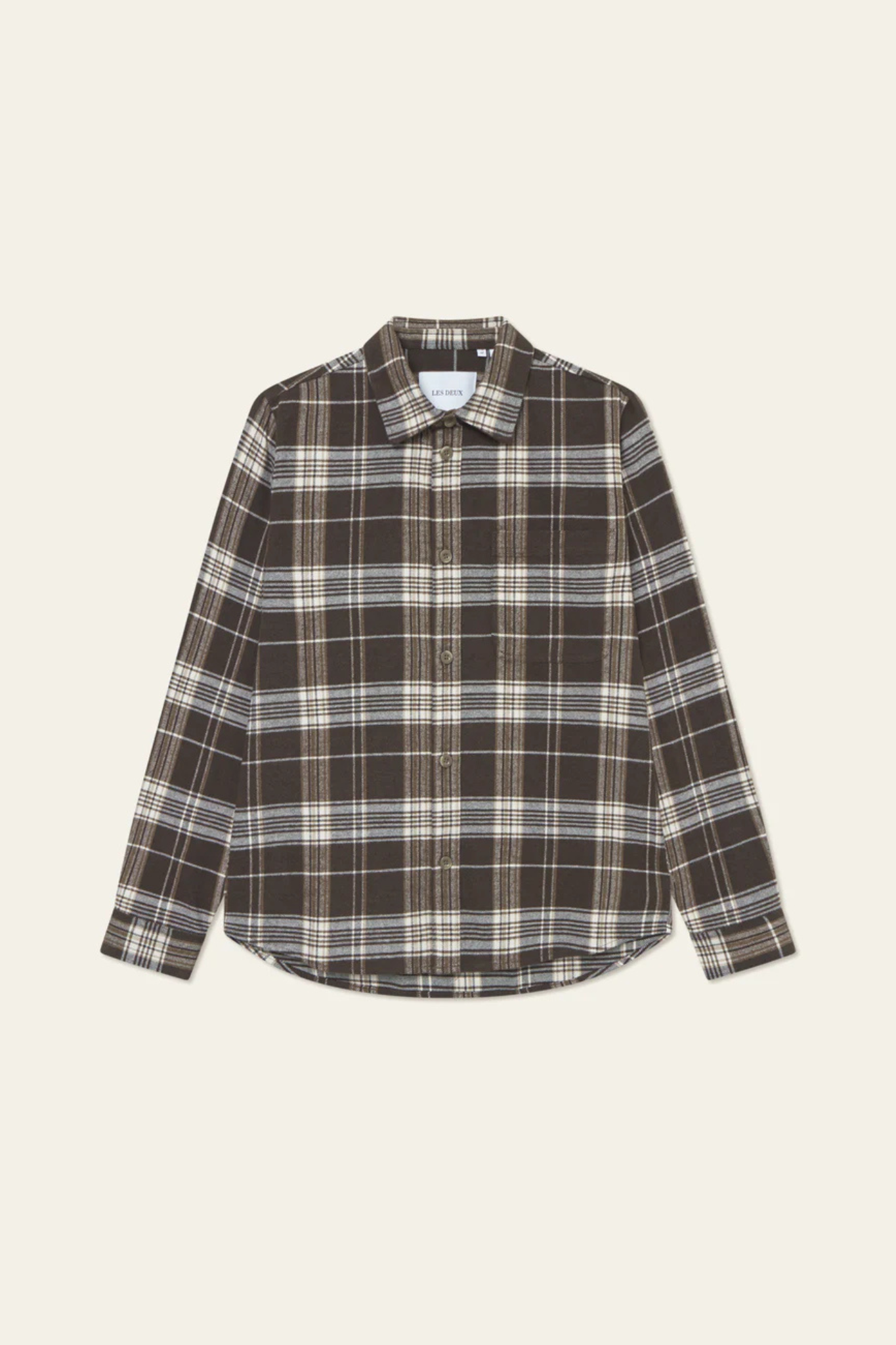 LENNON CHECK OVERSHIRT - DELICIOSO BROWN