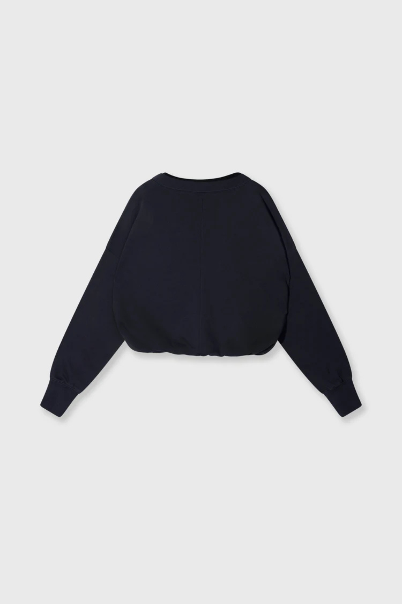 V-NECK DOUBLE SWEATER - DARK NAVY