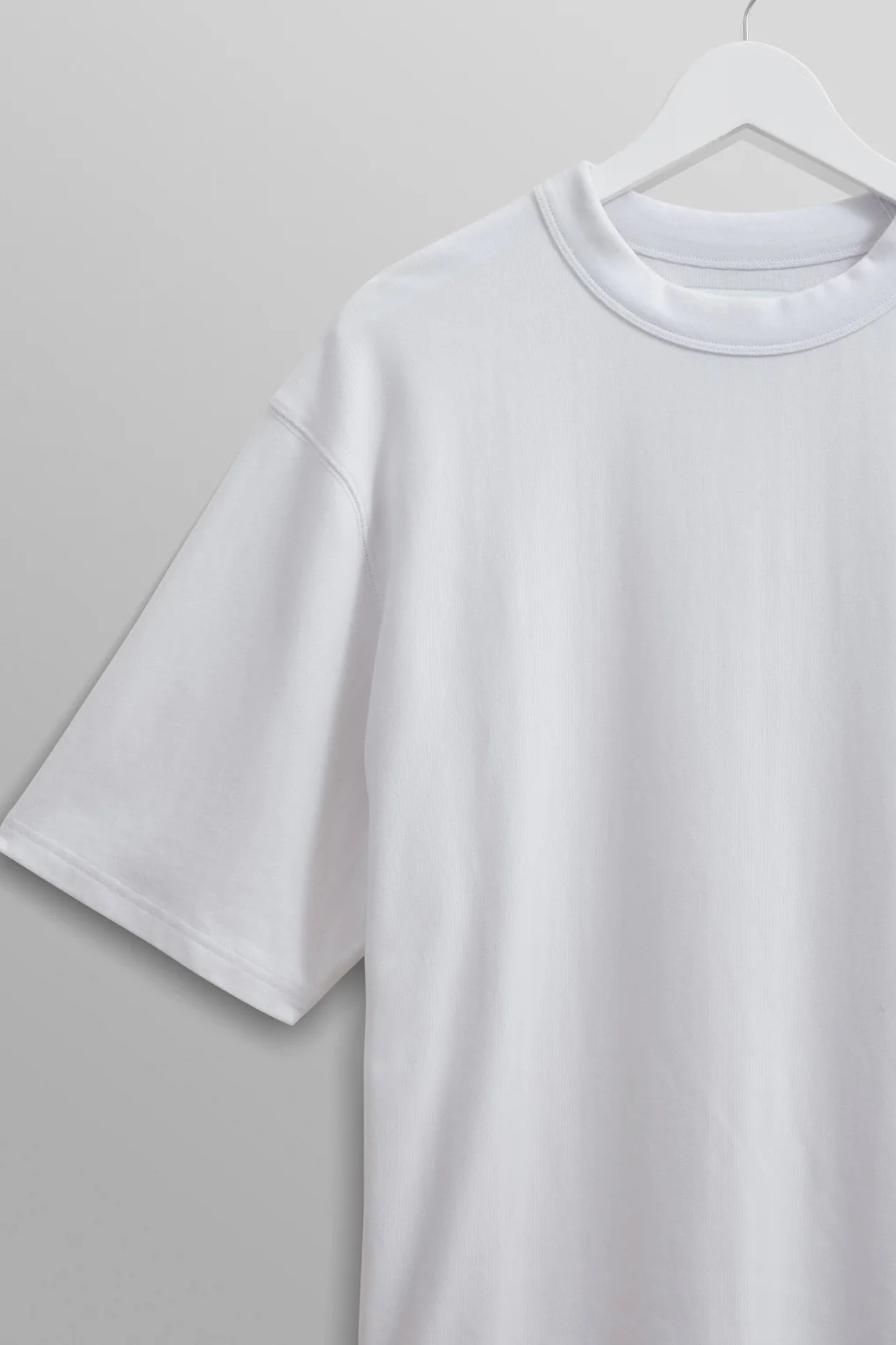Wax London milton t-shirt in white. Front flatlay view