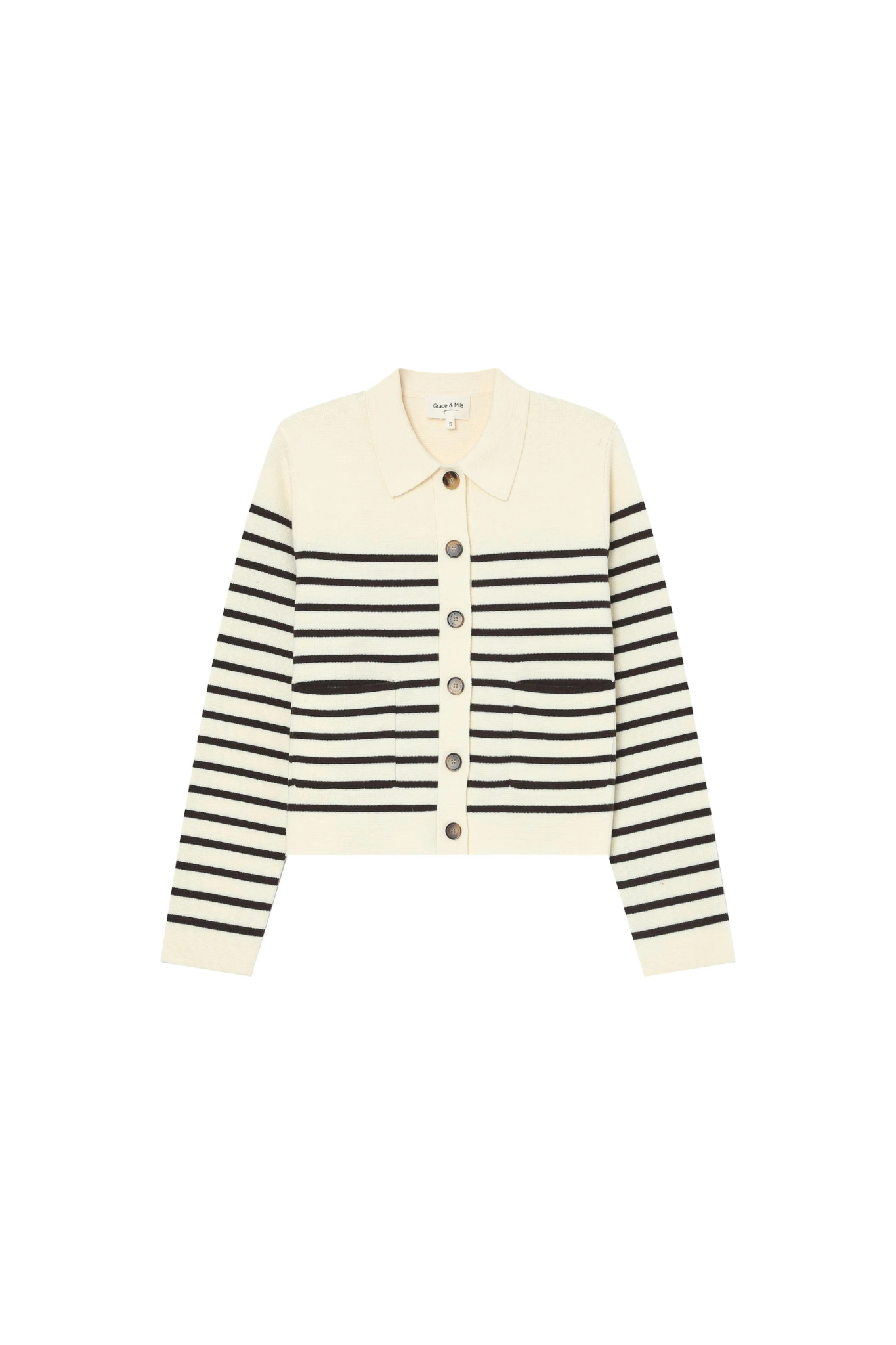 SAILOR CARDIGAN - ECRU