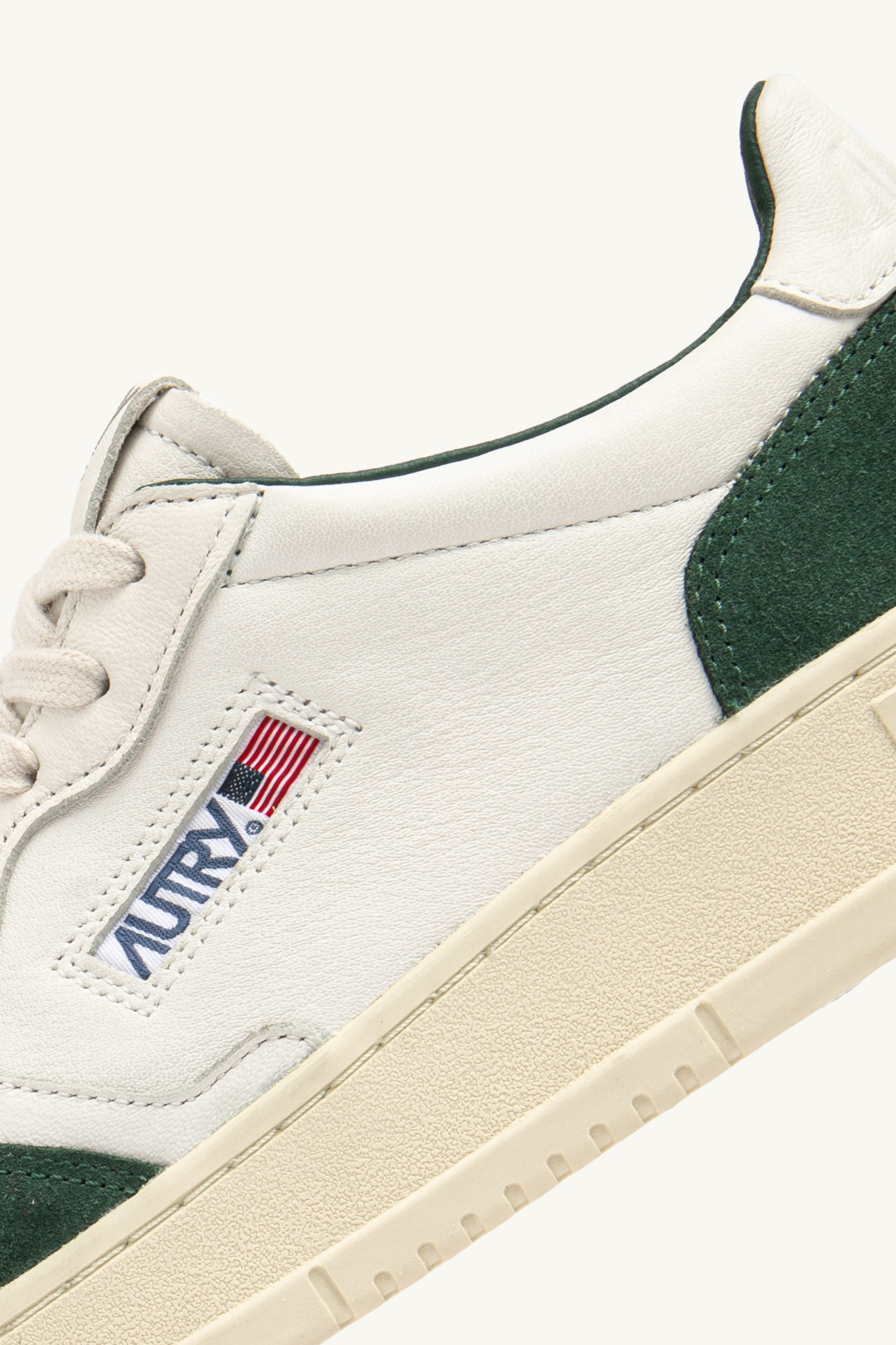 AULM-GS42 - MEDALIST LOW MEN SNEAKERS - GOAT/SUEDE WHITE/BOTTLE