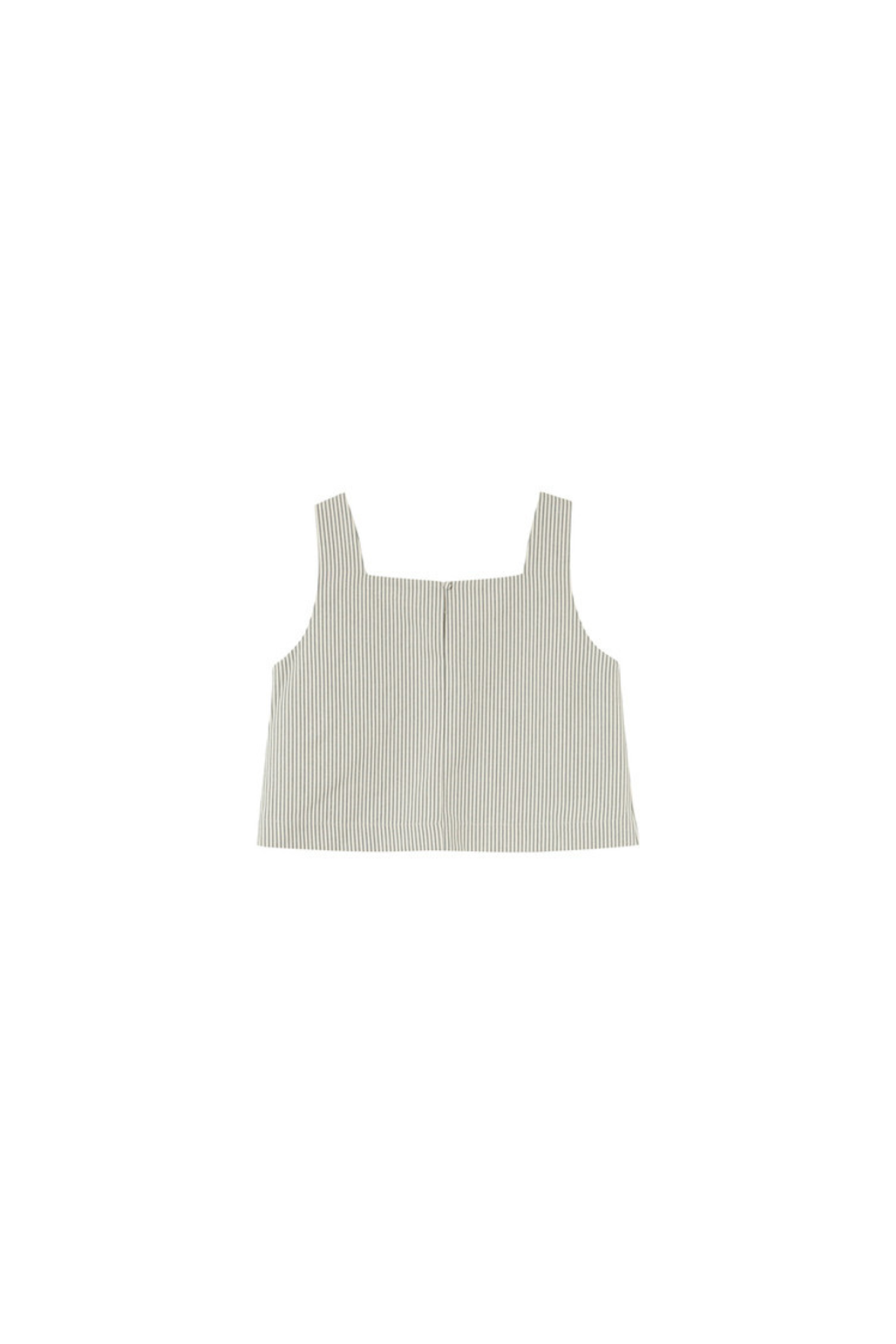 Grace & Mila peanut top in ecru. Back flatlay view