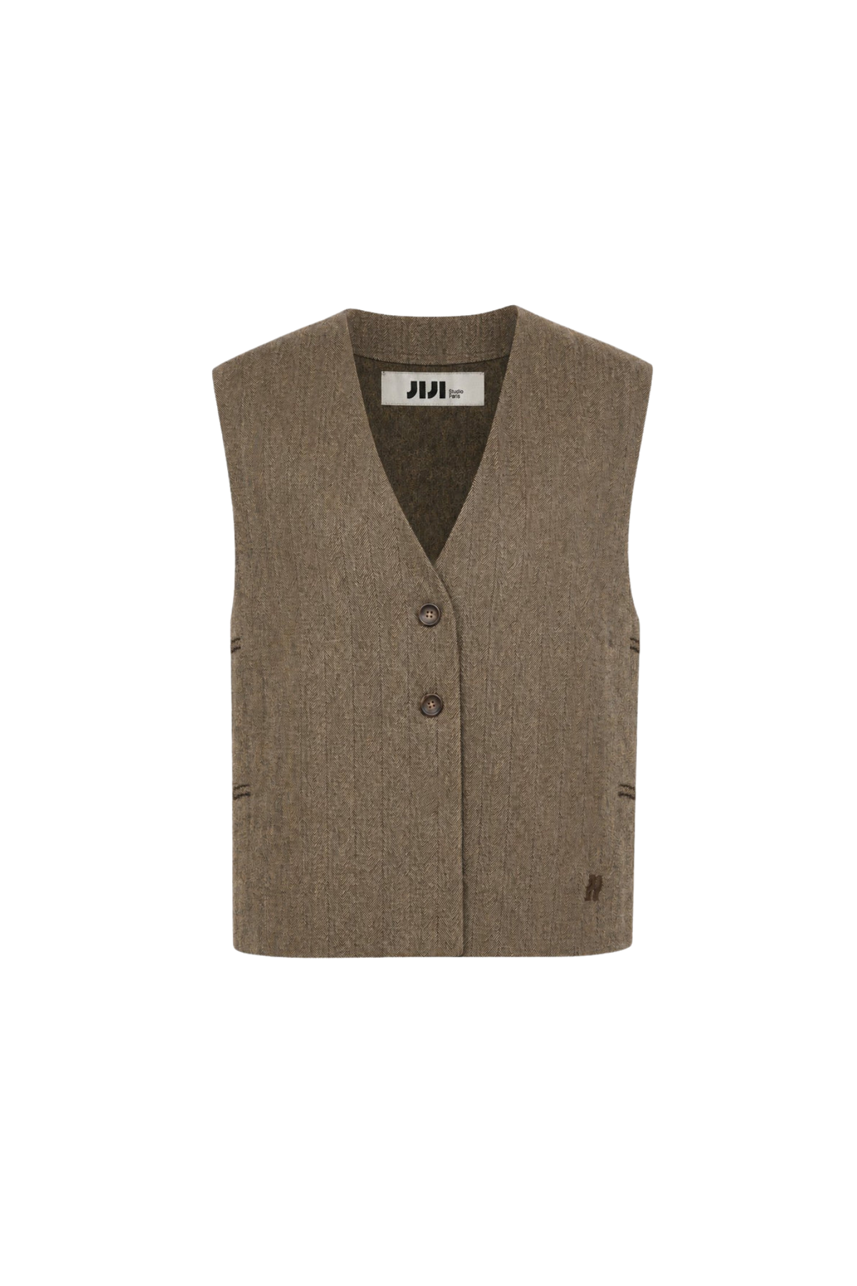 SILAS VEST - CAMEL