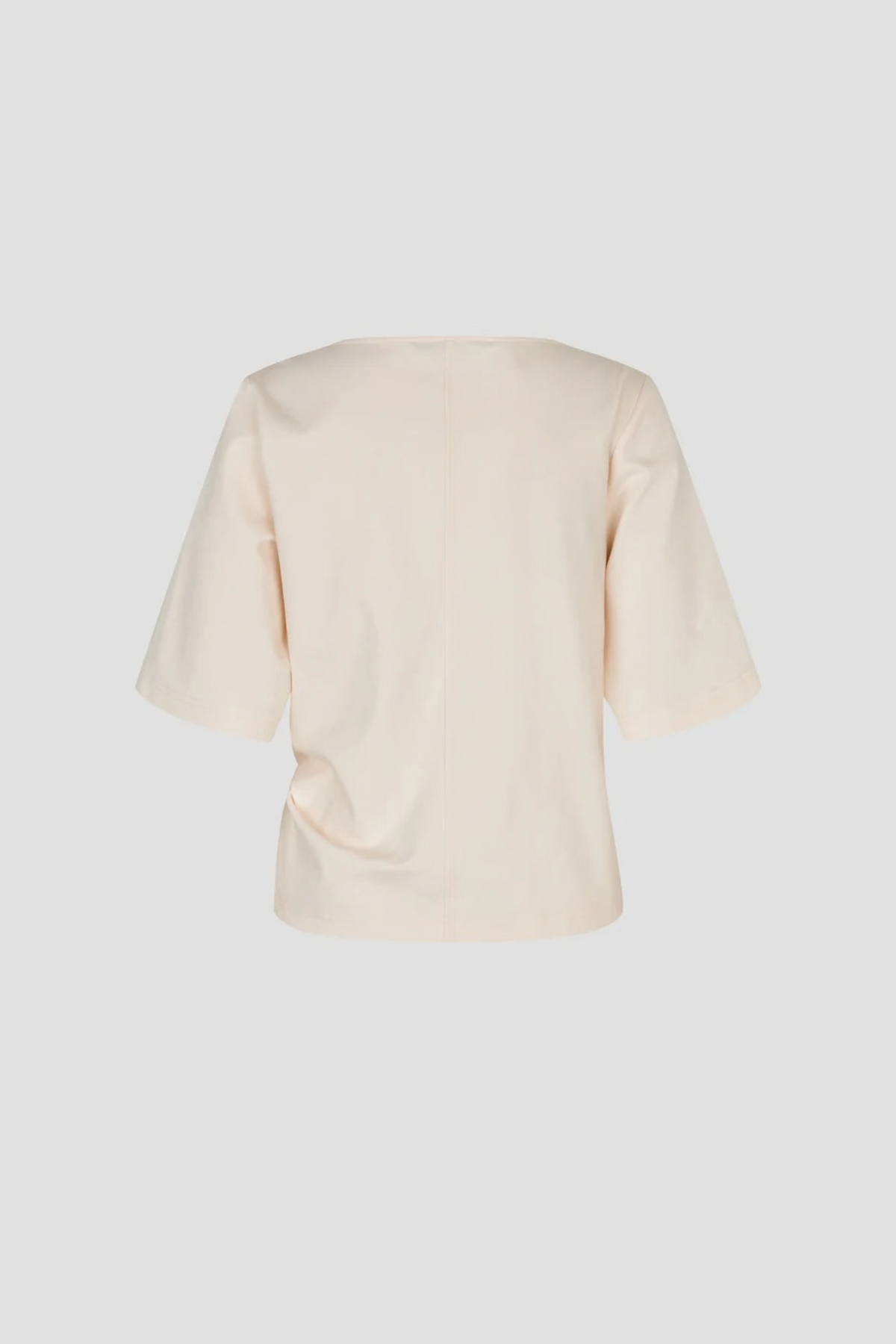 ARKAI DRAPE T-SHIRT - EGGNOG