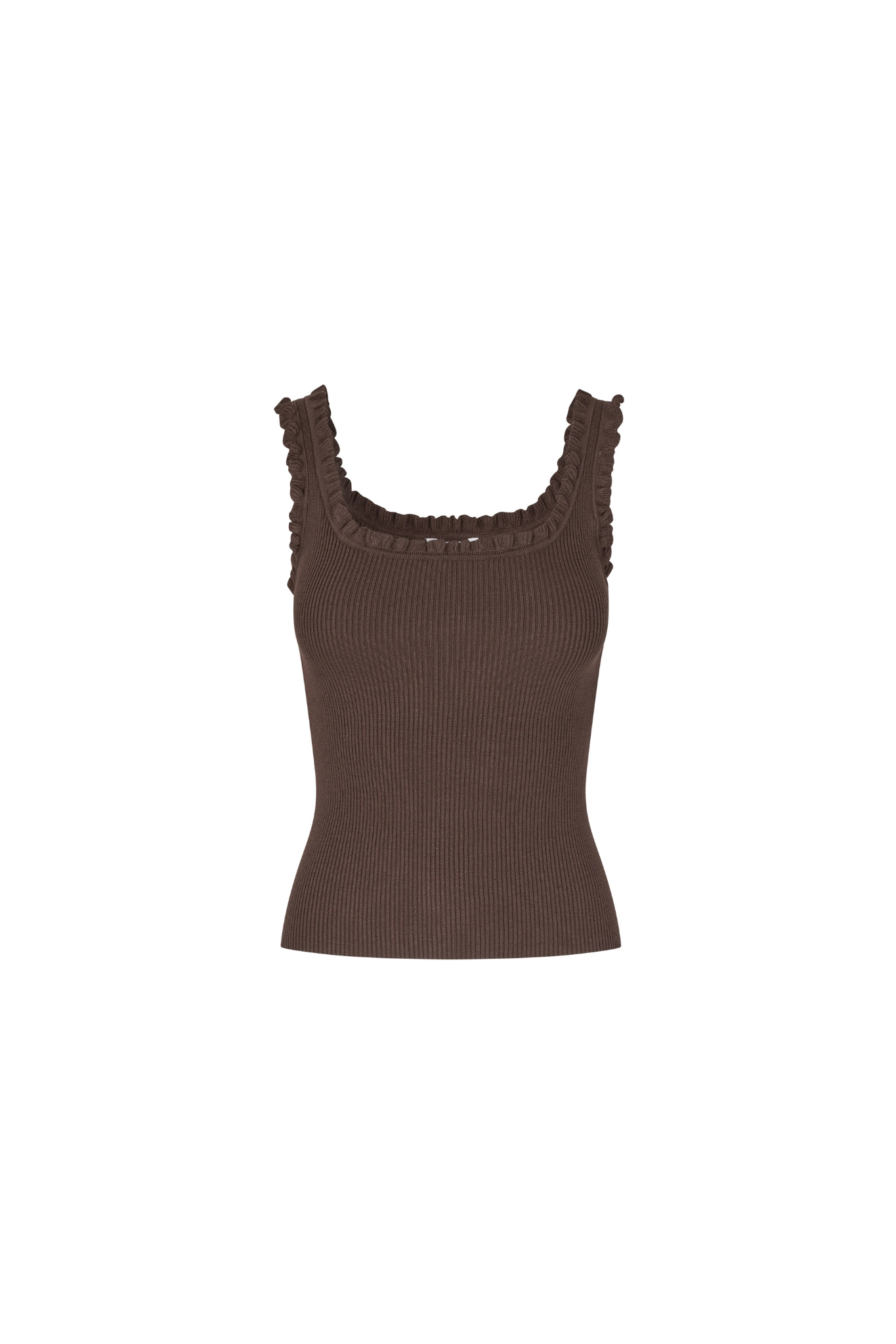 ELINNE LOUC TOP - CHOCOLATE BROWN