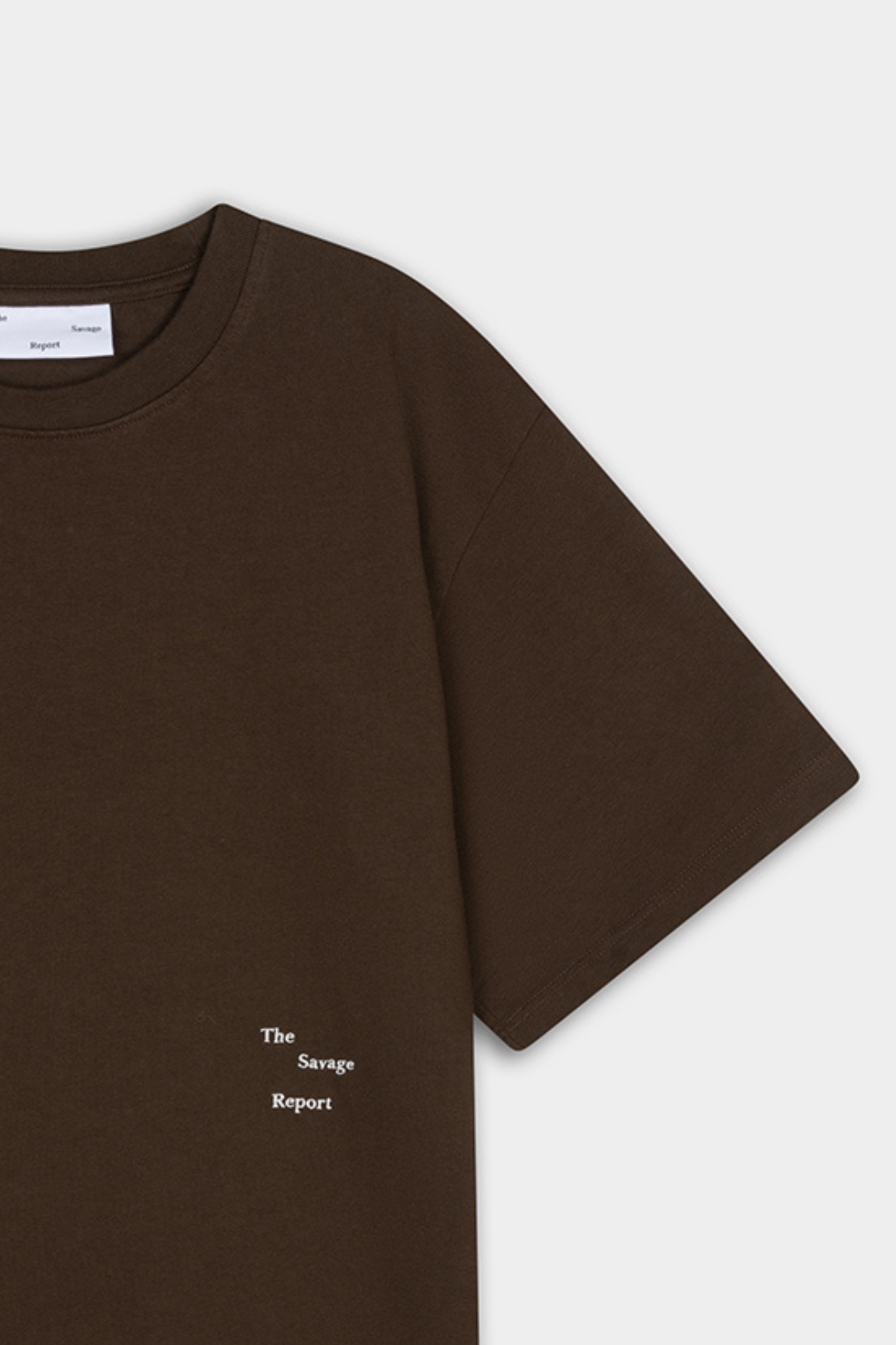 LOGO BAR T-SHIRT - BROWN