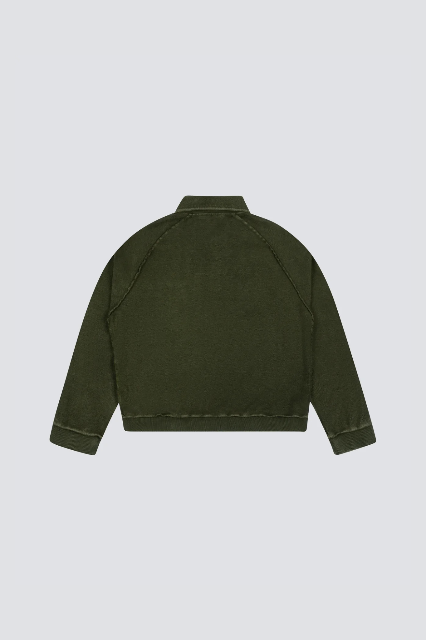 CHEST POCKET SWEAT POLO - WASHED CHARCOAL
