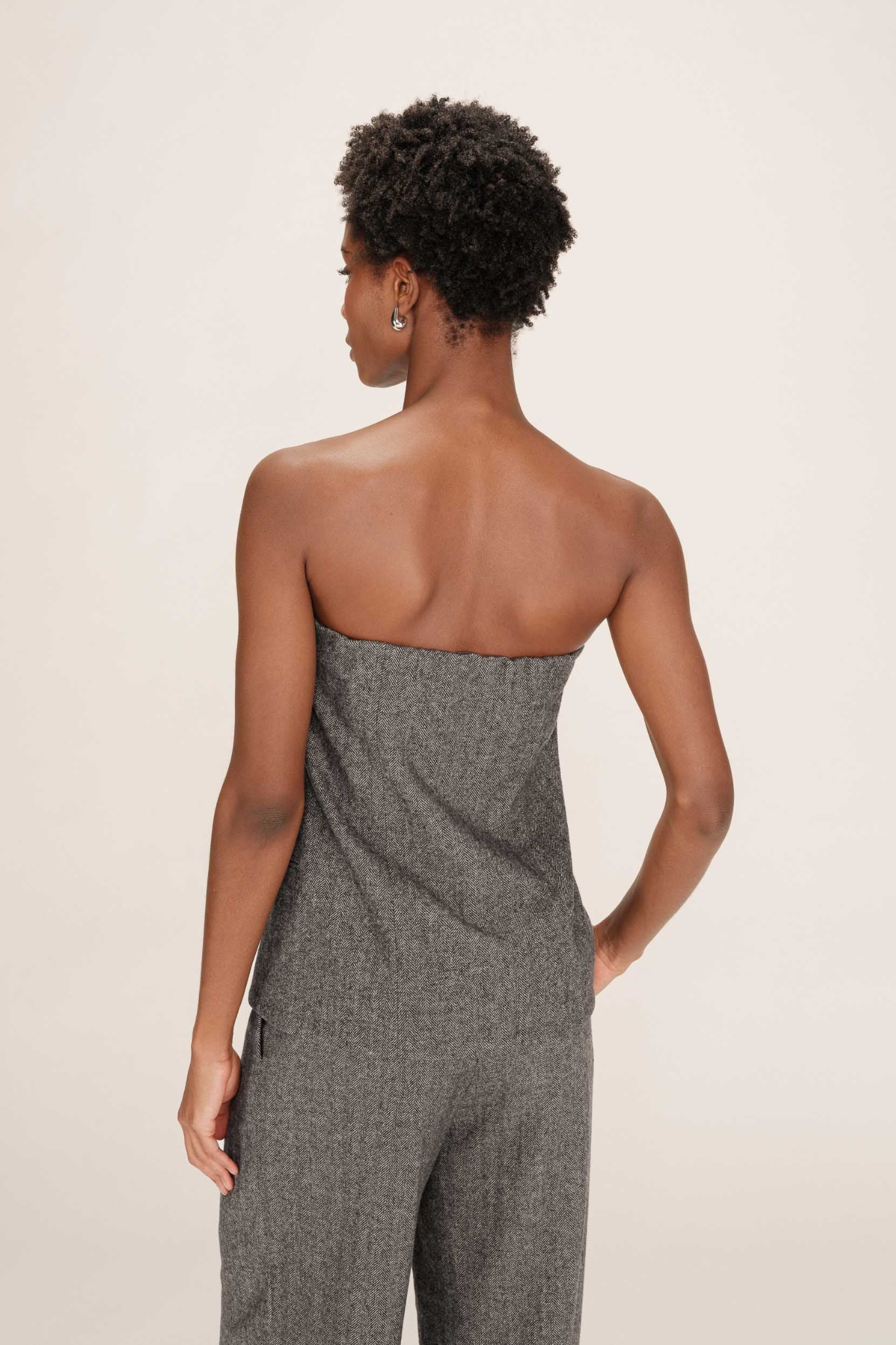 TANDEM STRAPLESS TOP - ANTHRACITE