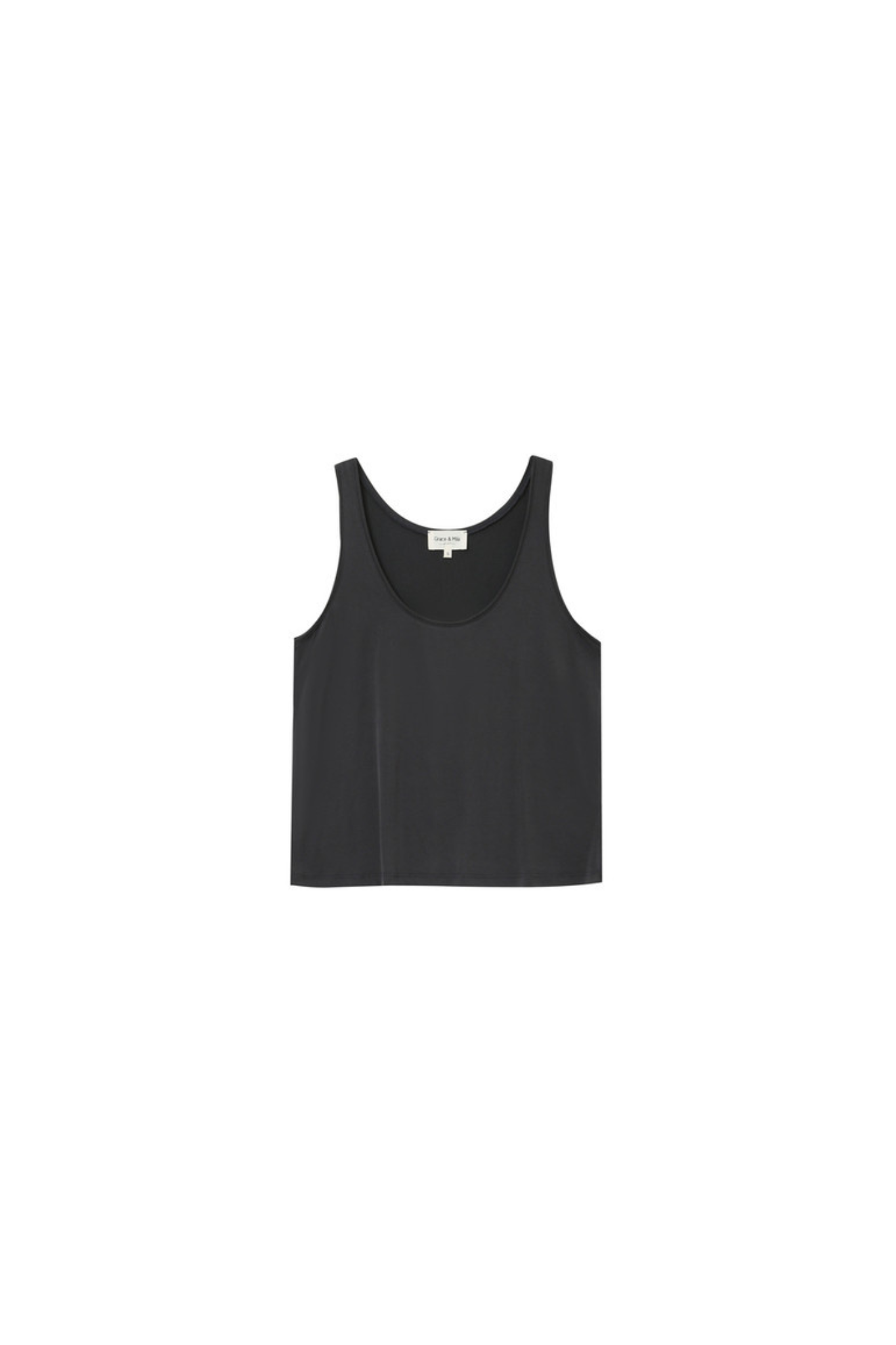 Grace & Mila pie top in anthracite. Front flatlay view