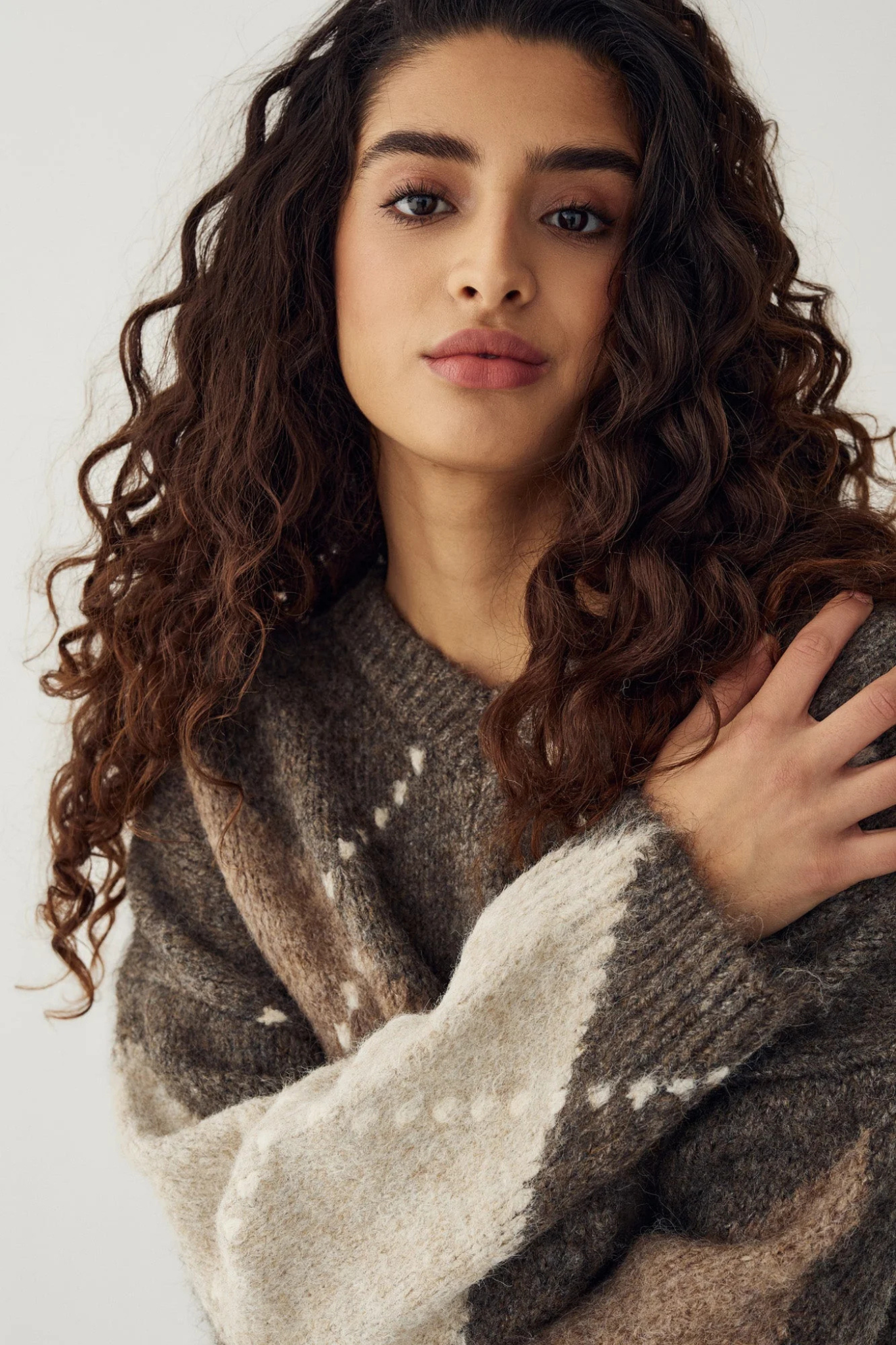 LAI KNIT - ASH BROWN MIX