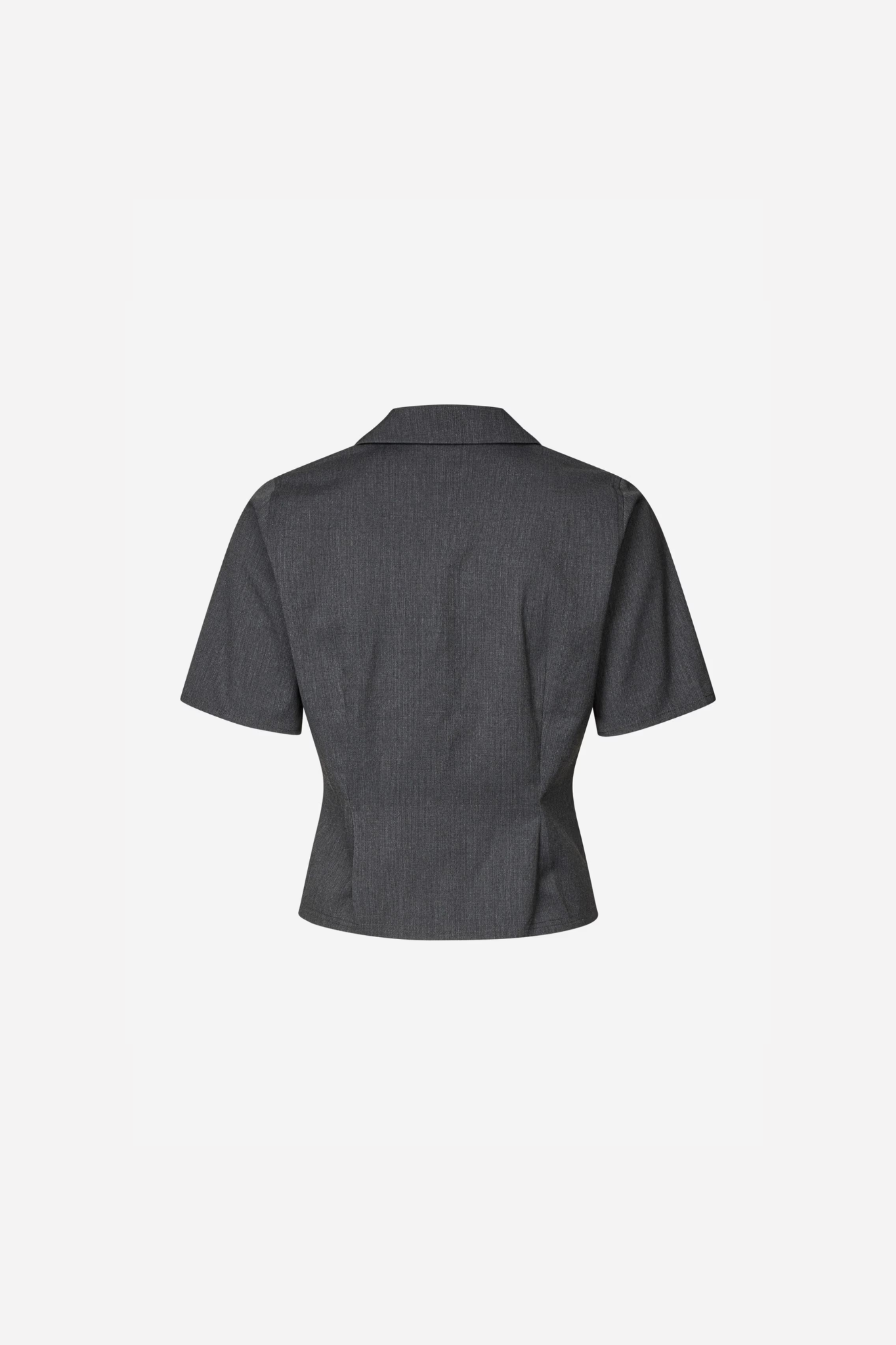 ALESSIA SS SHIRT - DARK GREY MEL