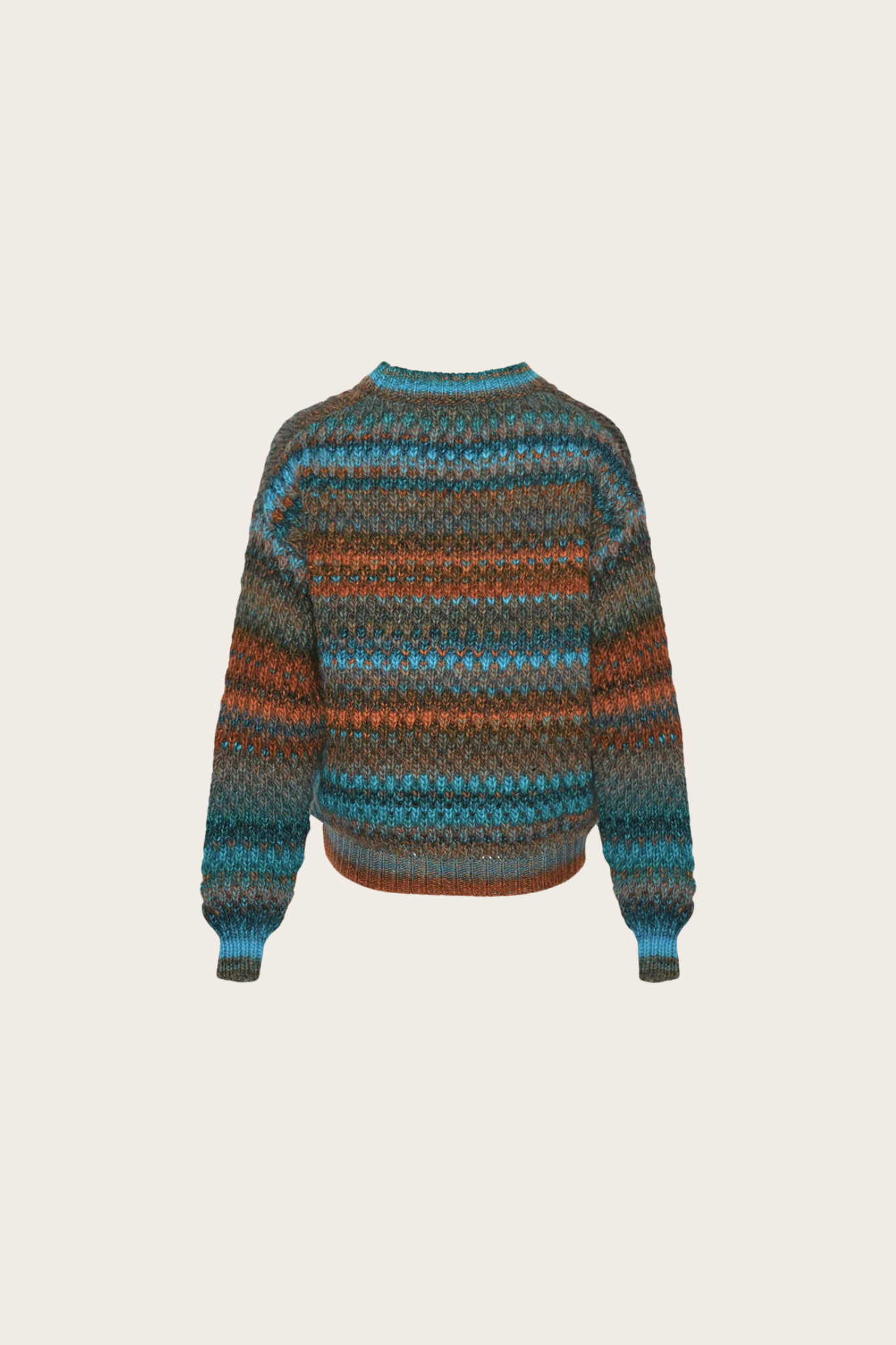 GIO KNIT SWEATER - BROWN GREY MIX