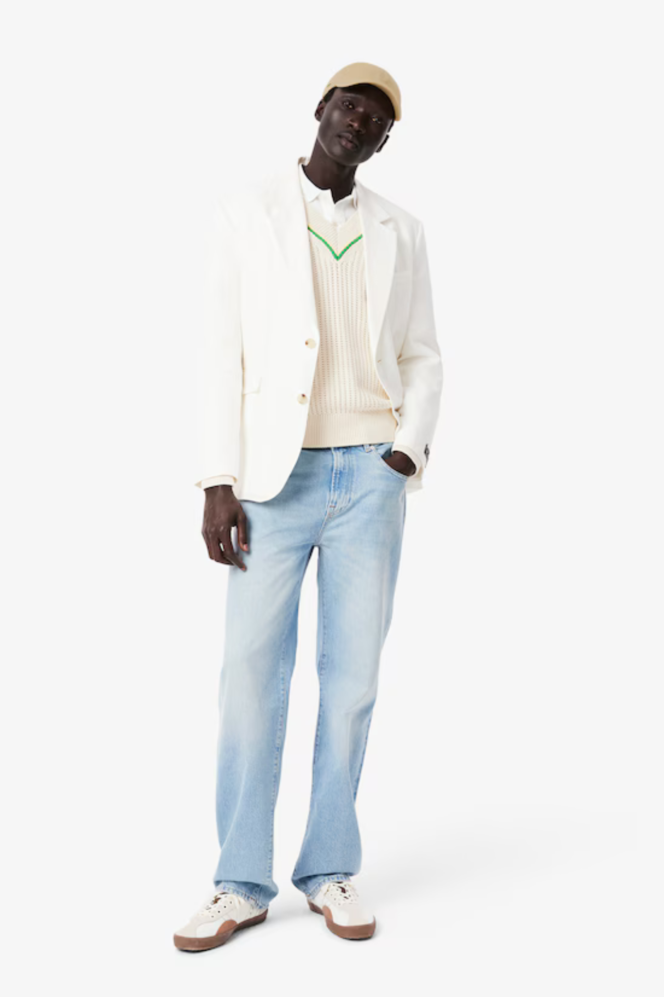 CH5692 L/S WOVEN SHIRT - WHITE