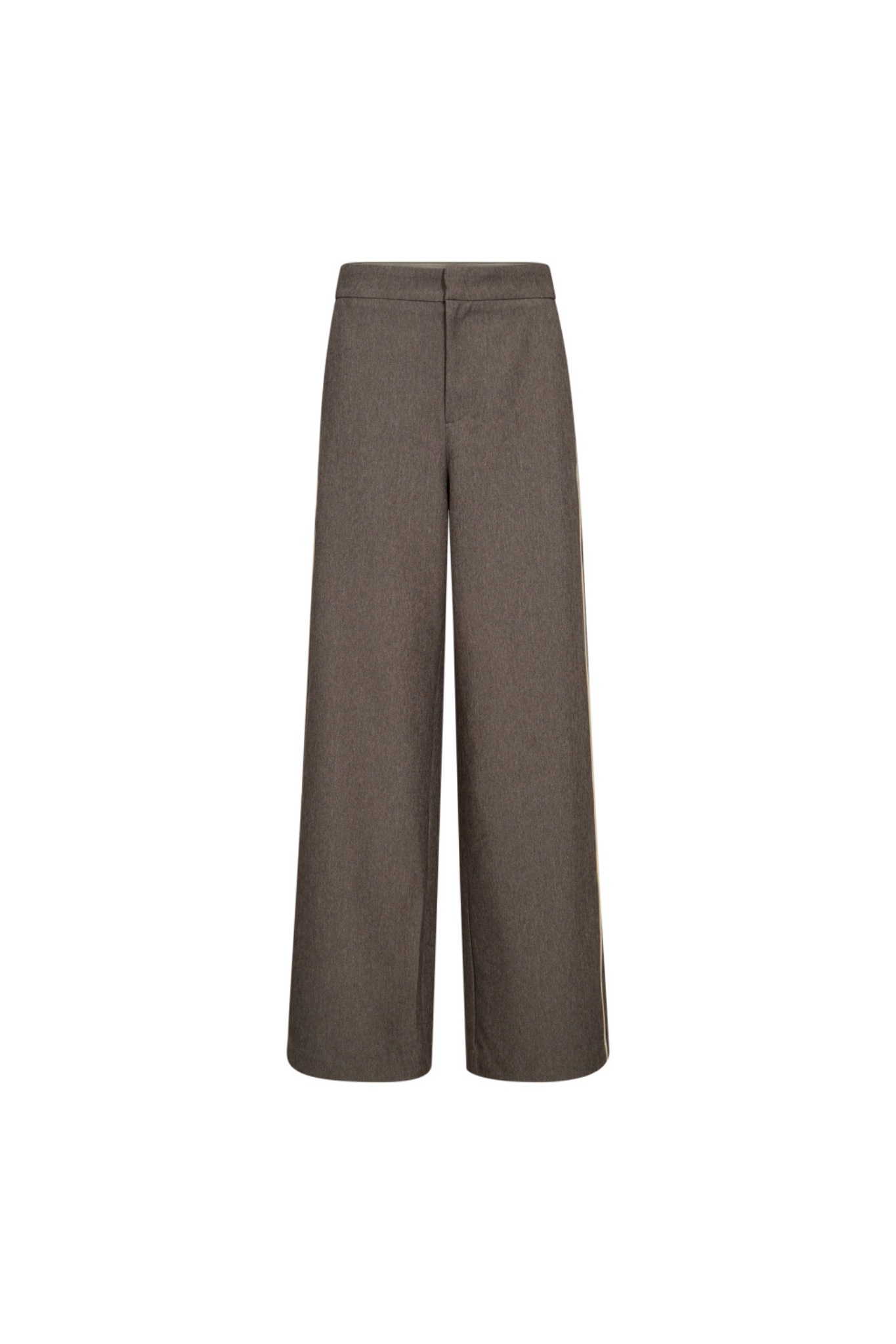 NANA PIPING WIDE LL PANTS - MINK