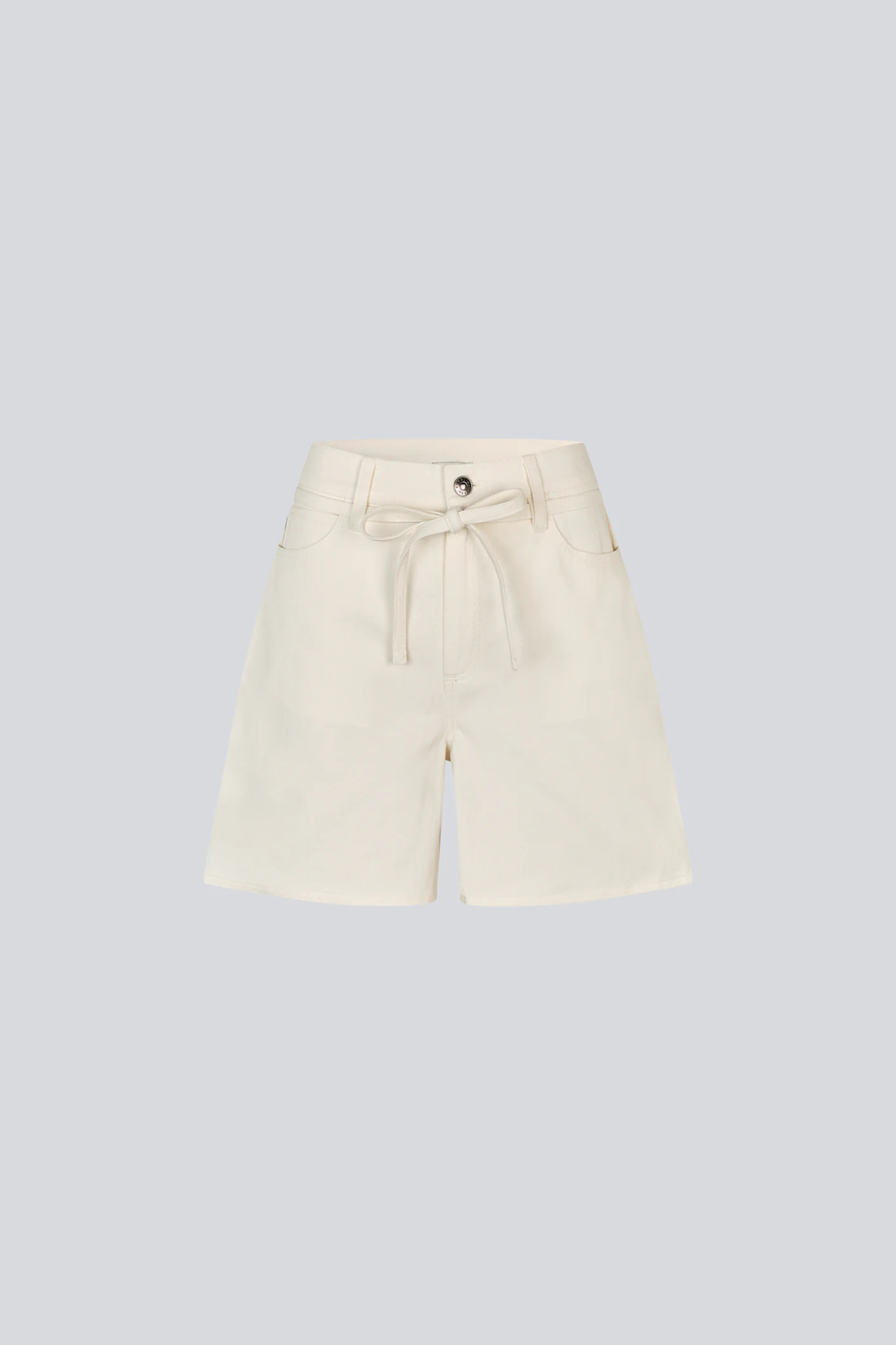 NAOMA SOLID SHORTS - SOFT WHITE