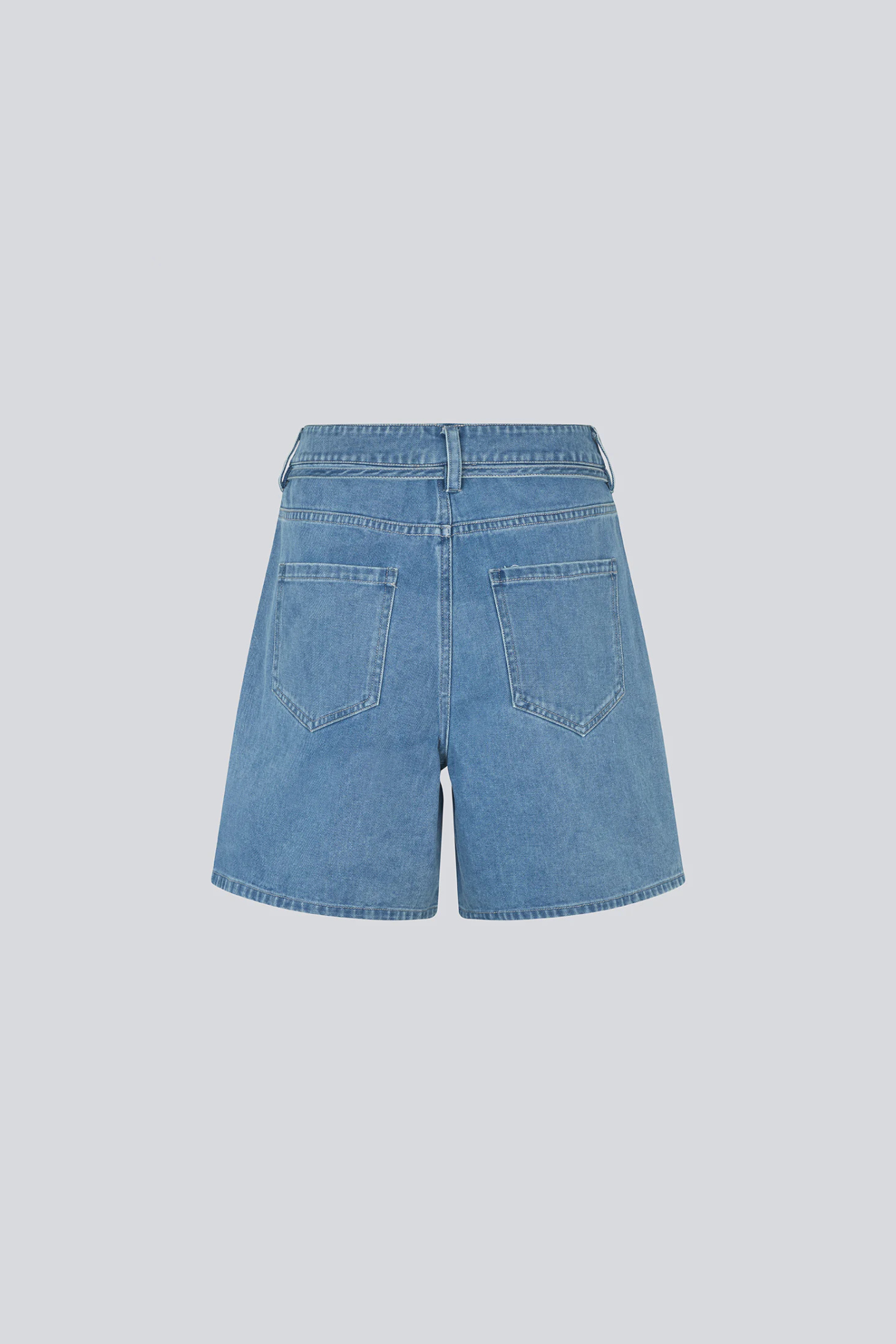 NAOMA SOLID SHORTS - VINTAGE BLUE