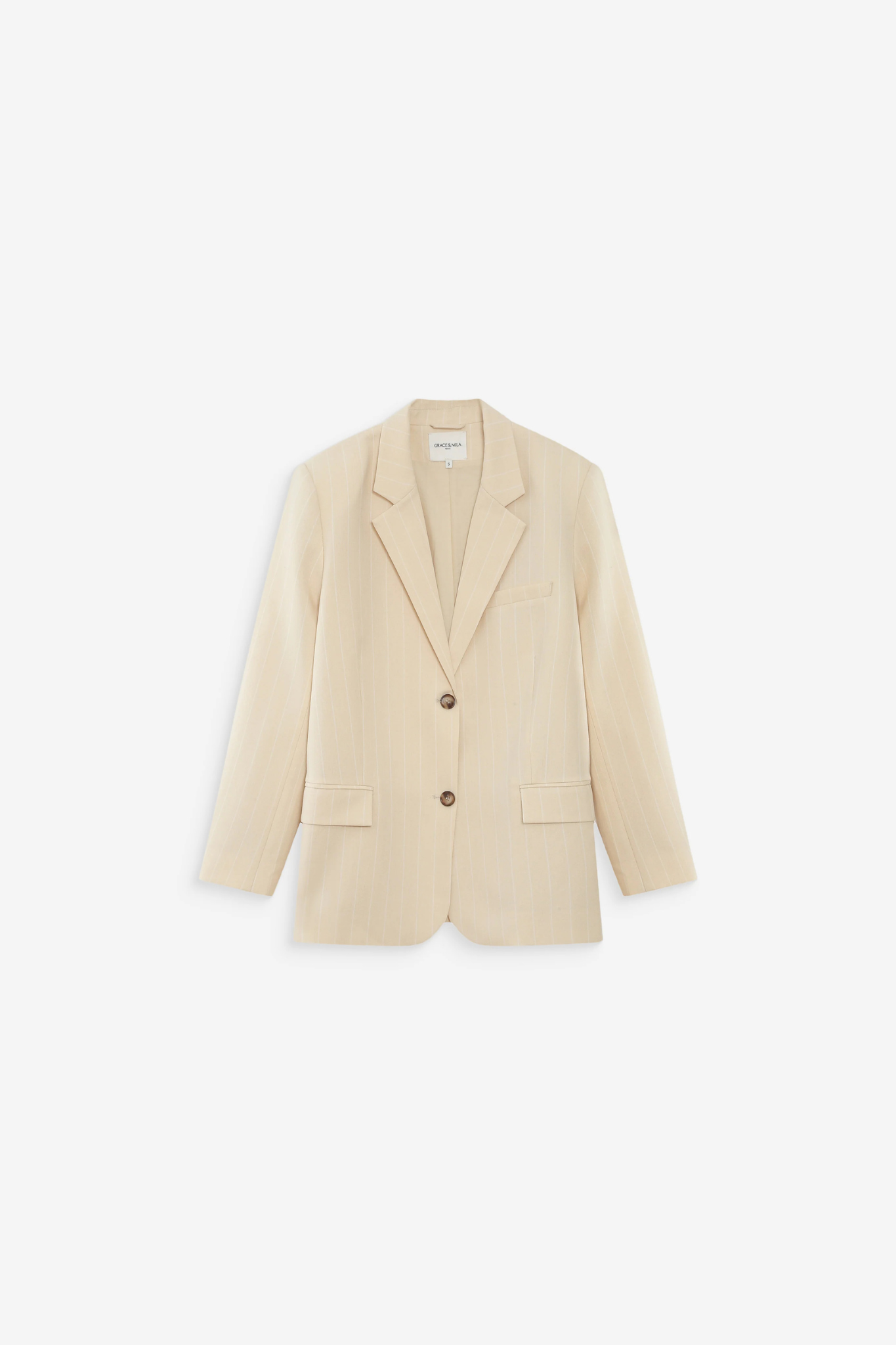 VELVET BLAZER - VANILLE