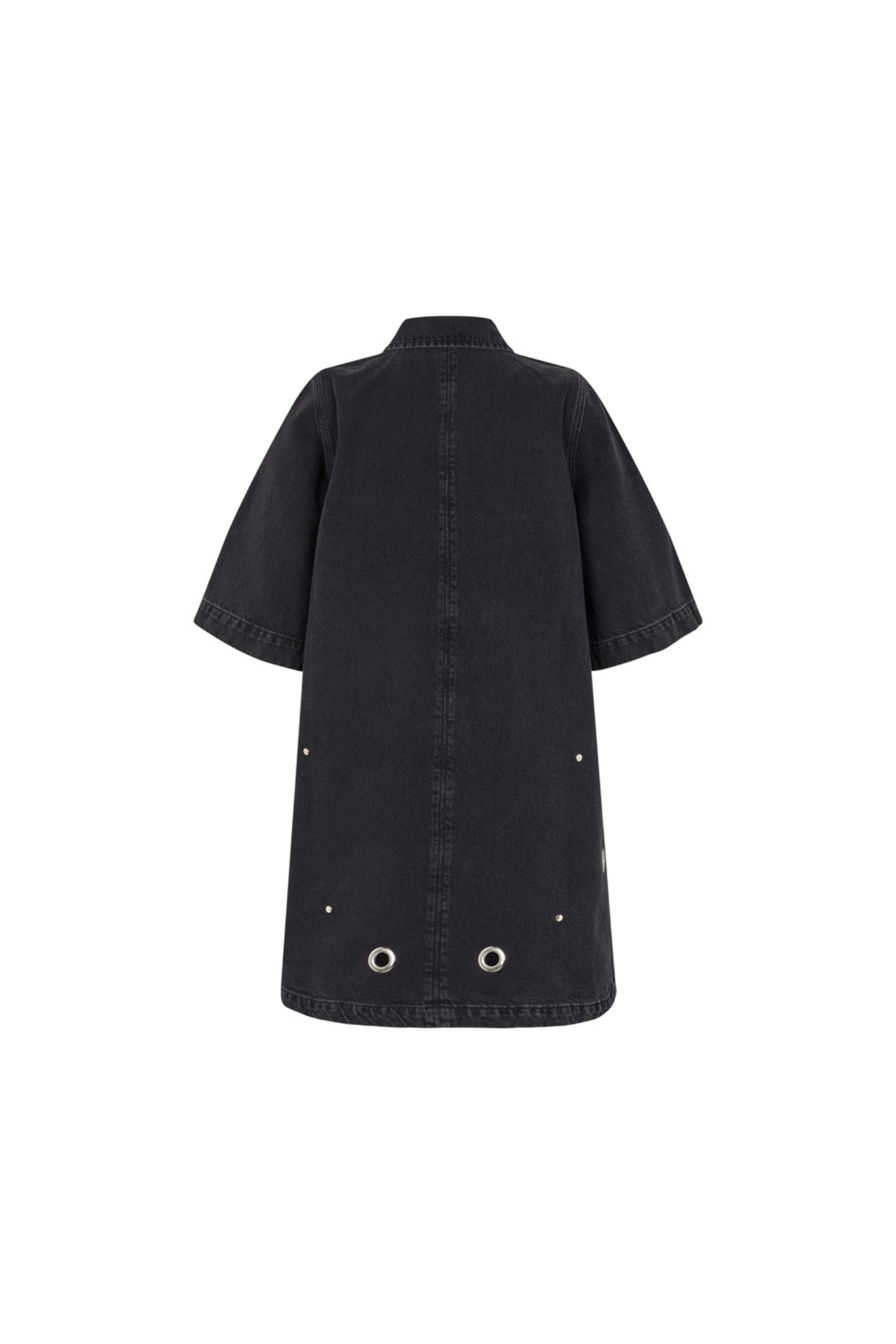 CALAMYA DRESS - BLACK MIDNIGHT WASH