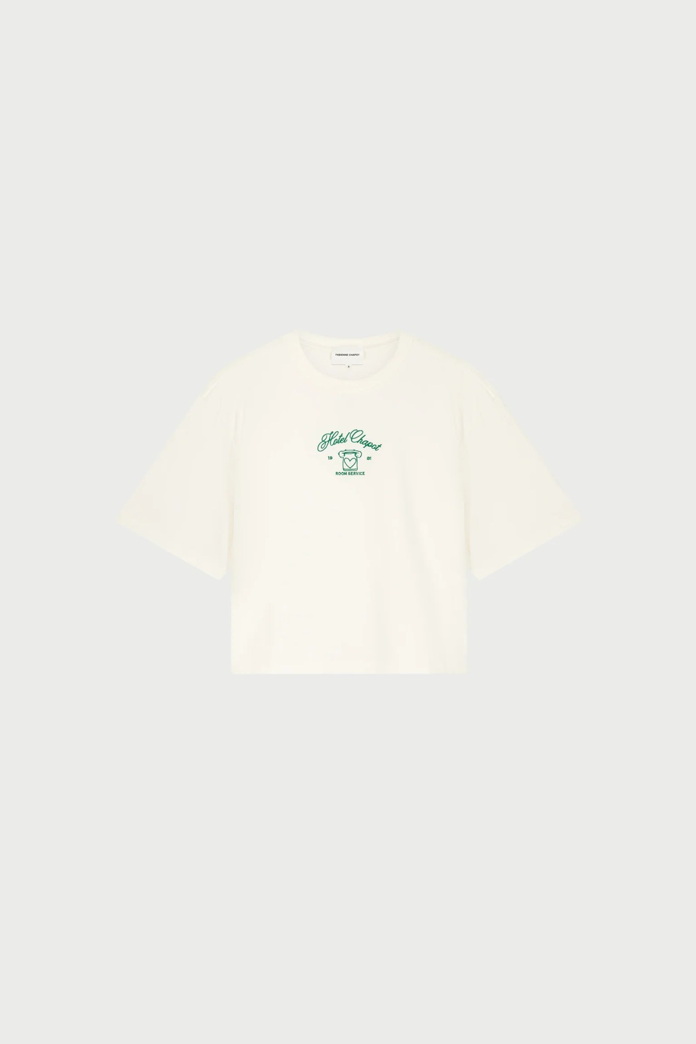 BENJA T-SHIRT - COSY WHITE/GREEN