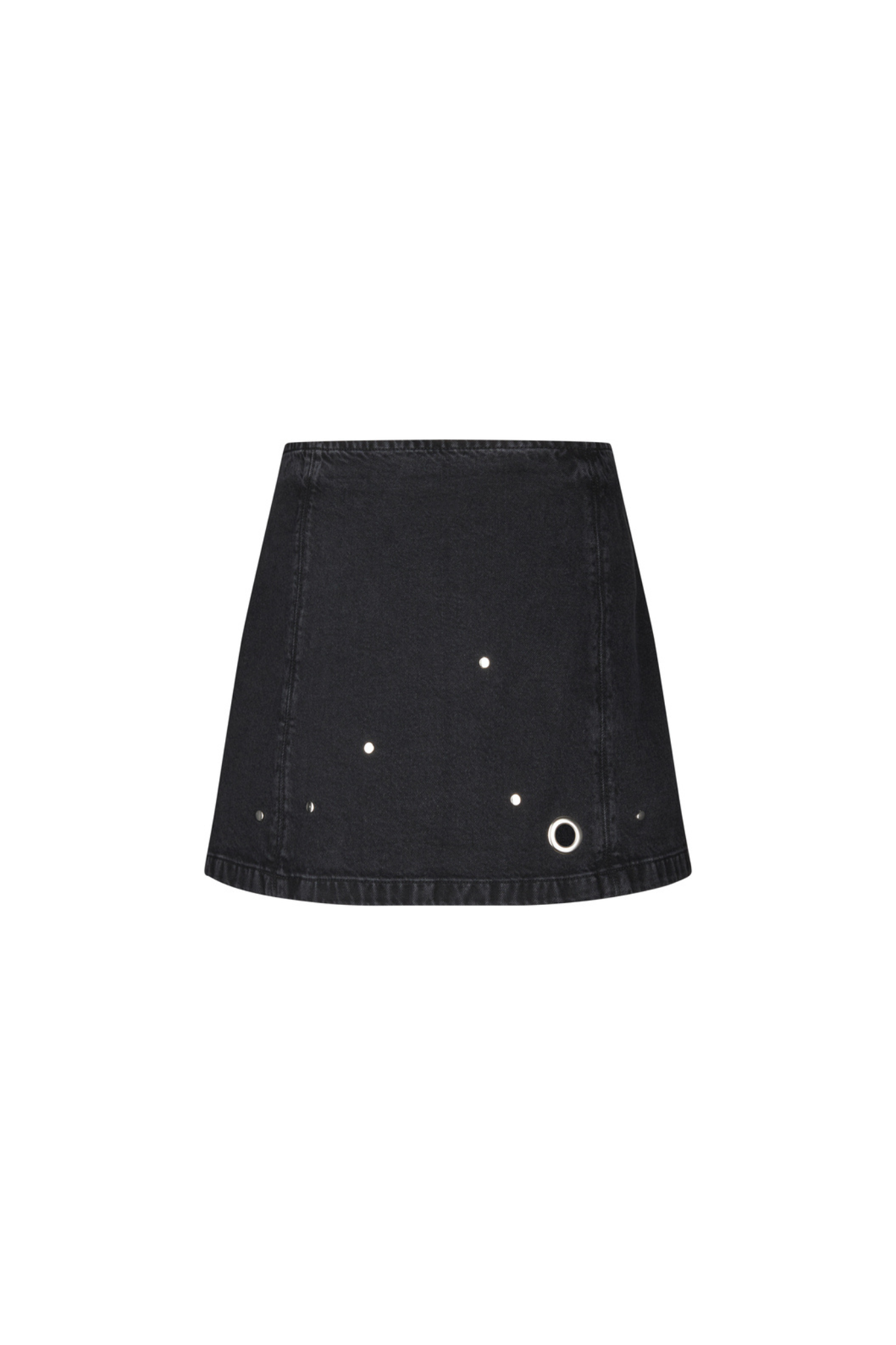 KEYANA SKIRT - BLACK MIDNIGHT WASH