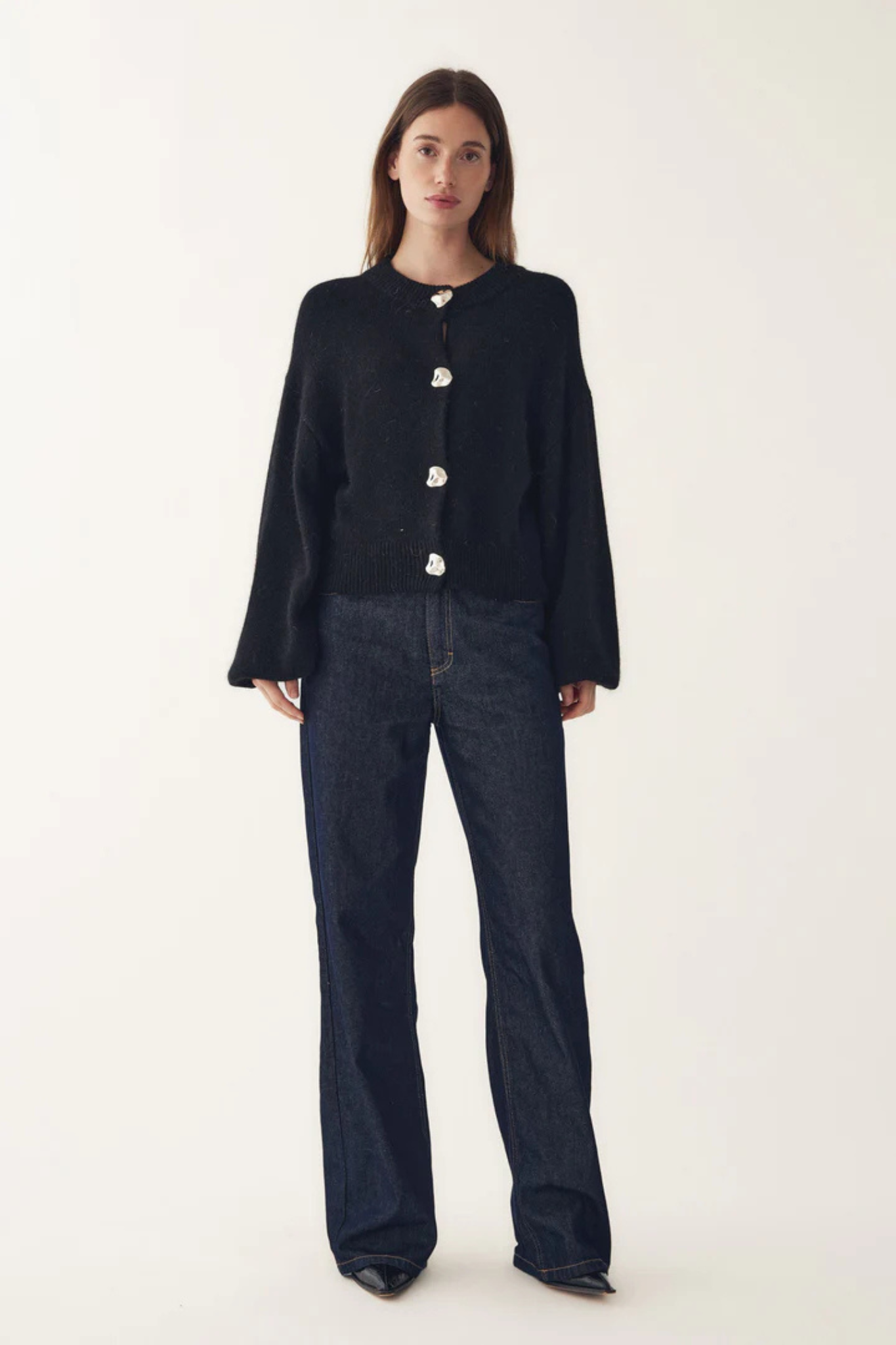 MILEY KNIT CARDIGAN - BLACK