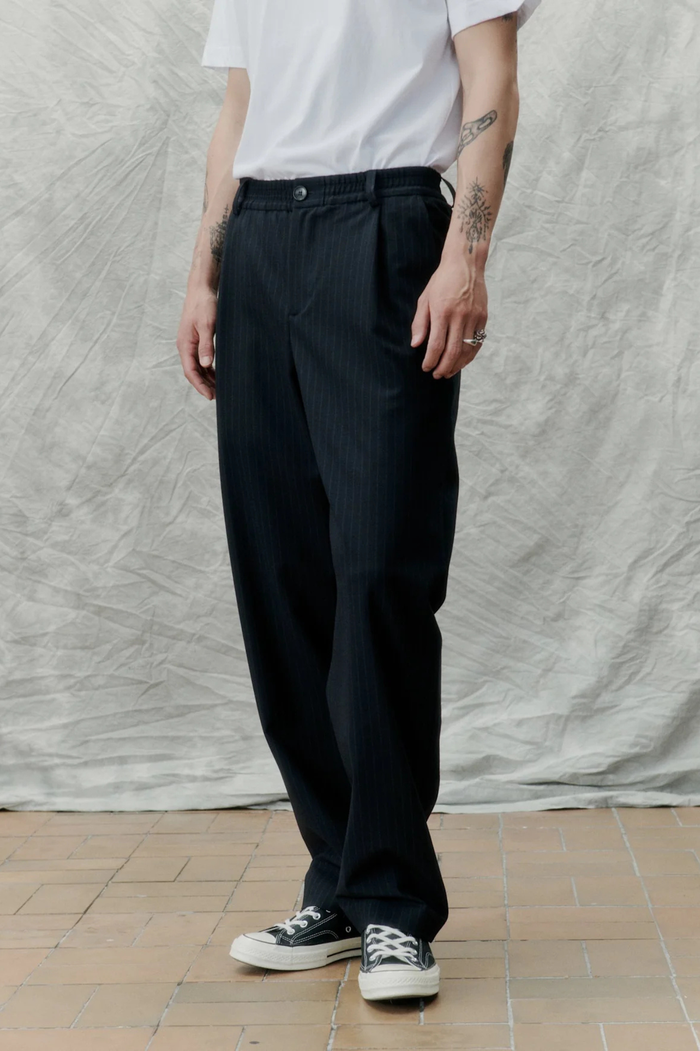 AGENCY PANTS - DARK NAVY PIN