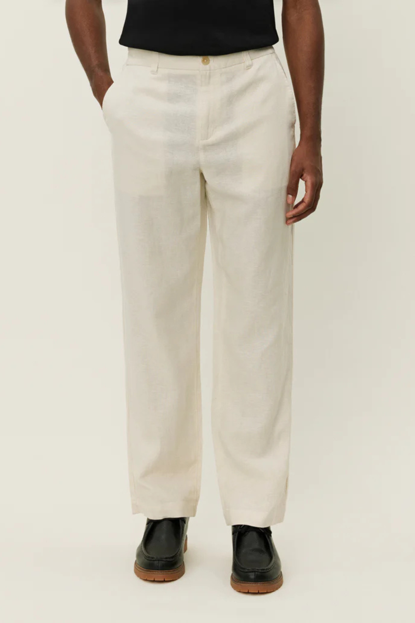 PINO LINEN PANTS - IVORY