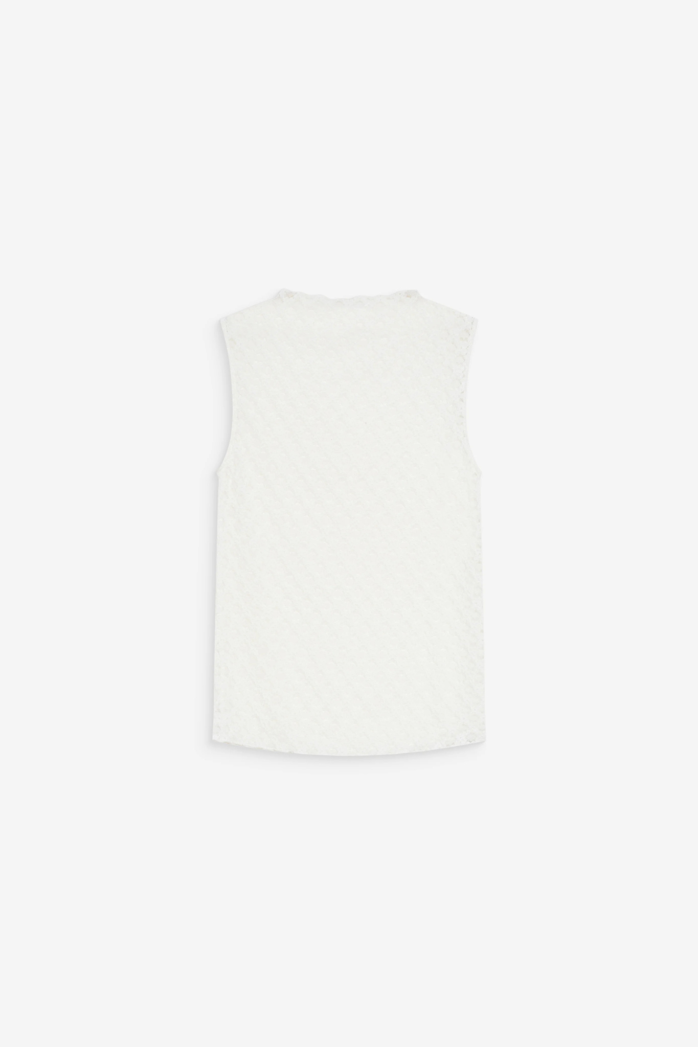 VINTIE ROUND NECK TOP - IVOIRE