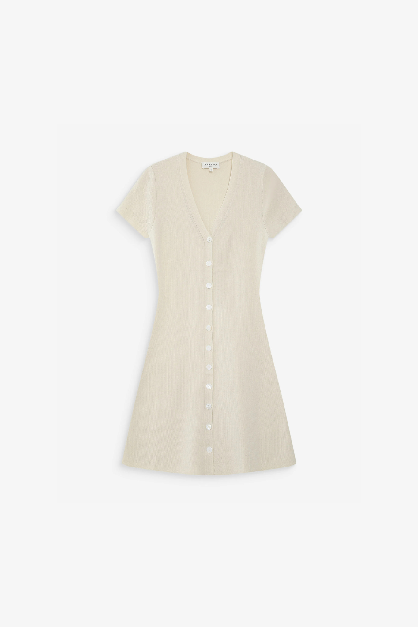 VENEZUELA MINI DRESS - ECRU