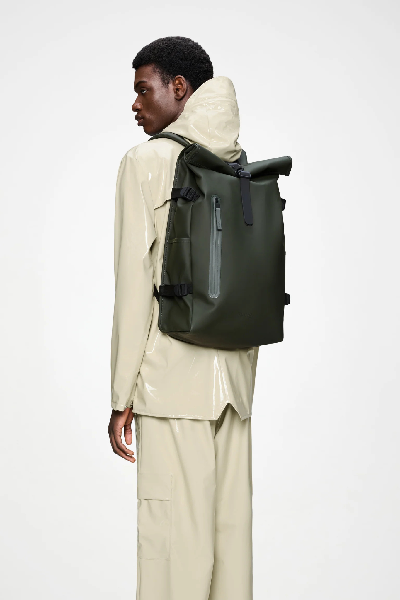 ROLLTOP RUCKSACK LARGE W3 BAG - GREEN