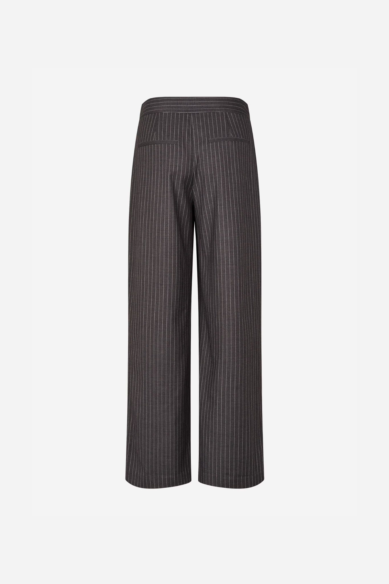 WILLA PANTS - GREY/WHITE PINSTRIPED