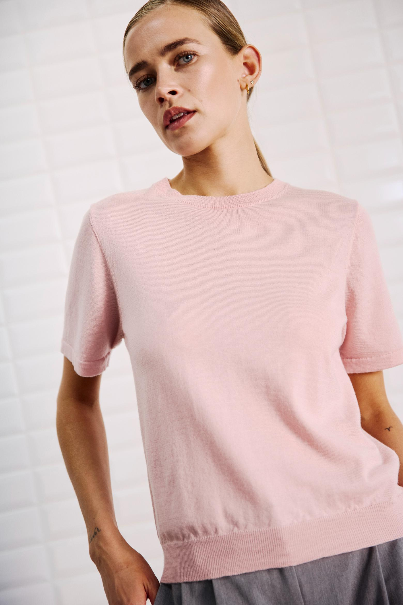 MILES SS T-SHIRT - SOFT PINK