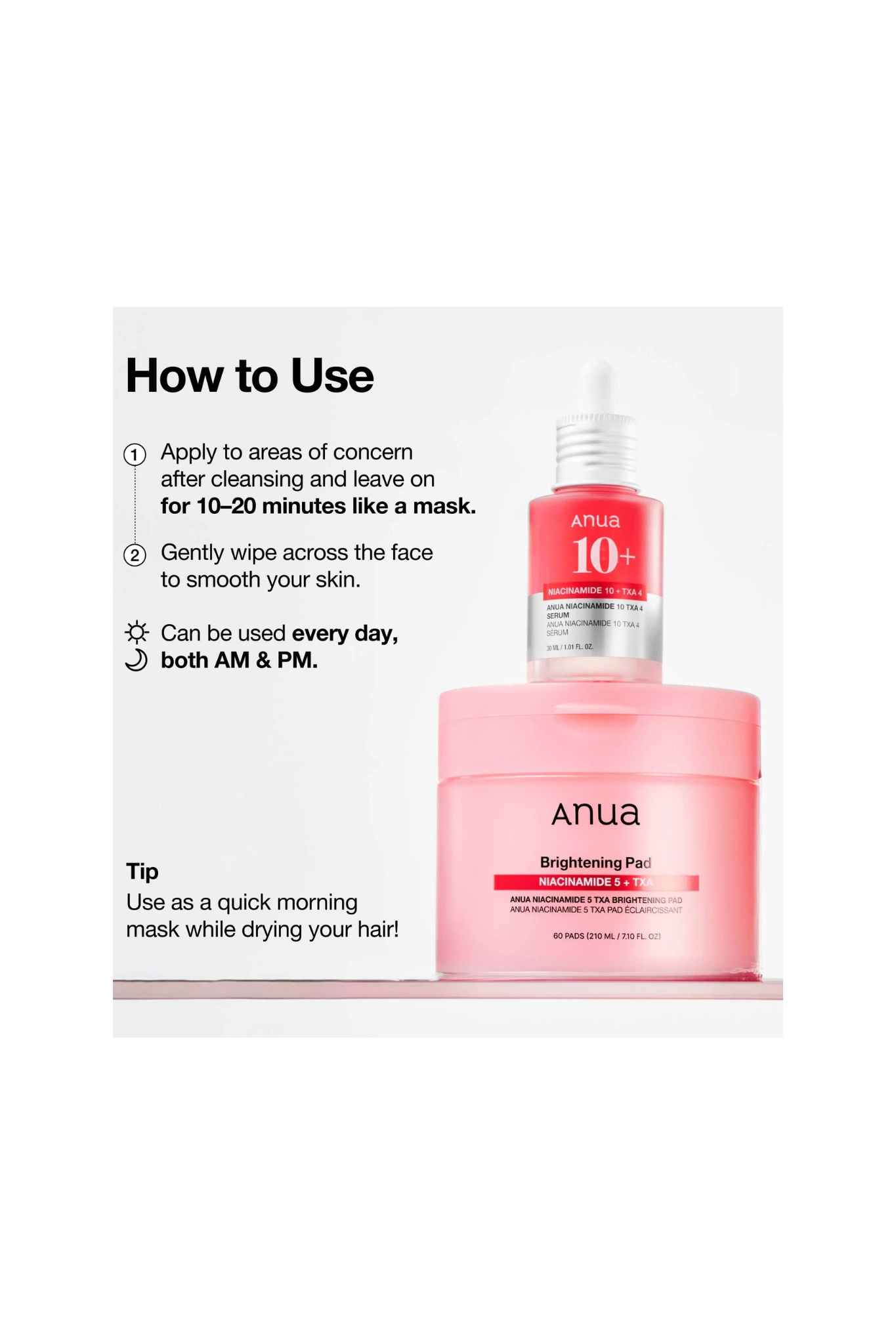 NIACINAMIDE 5 TXA BRIGHTENING PAD 210ML (60EA)
