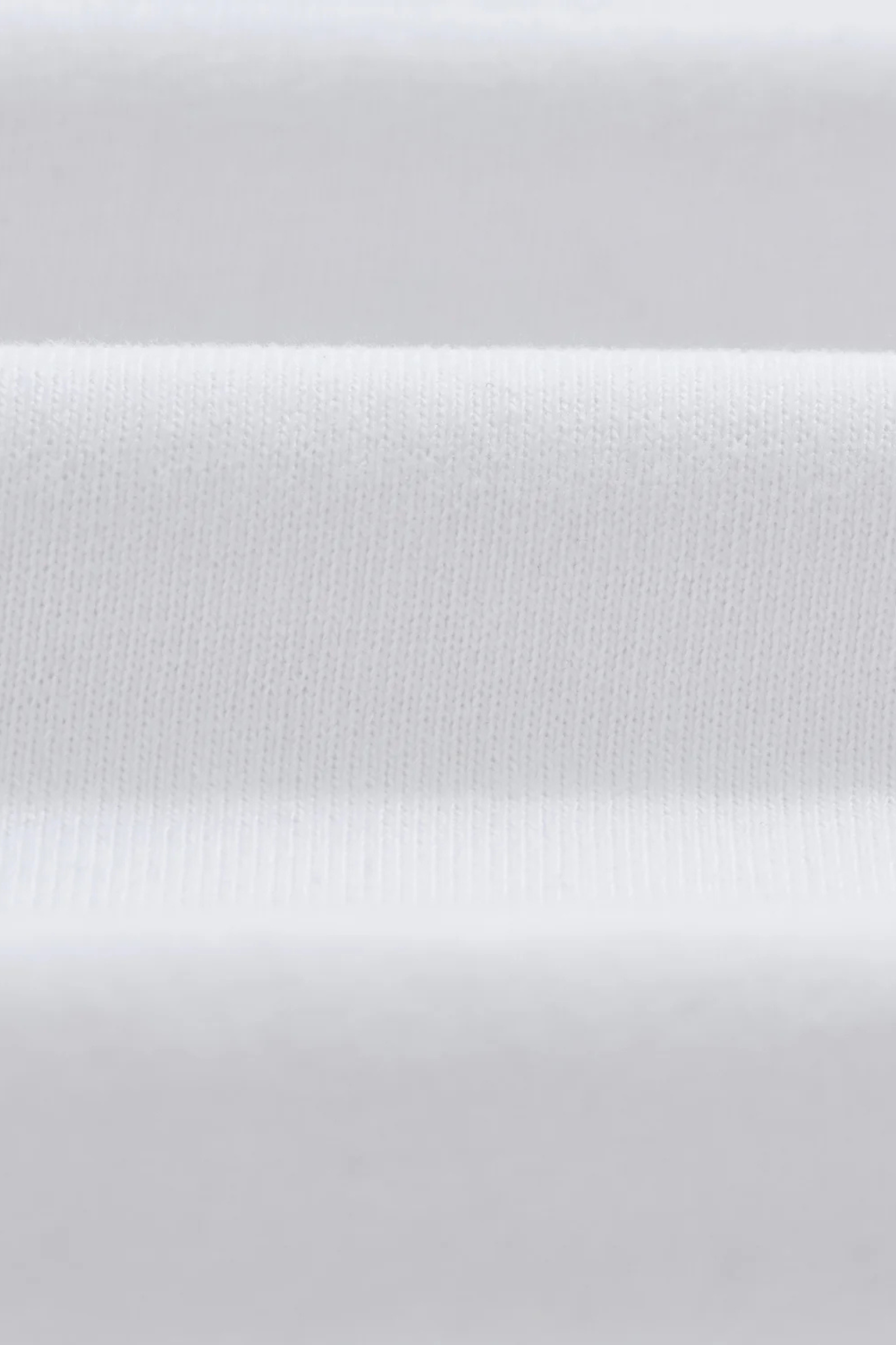 Wax London milton t-shirt in white. Close fabric view