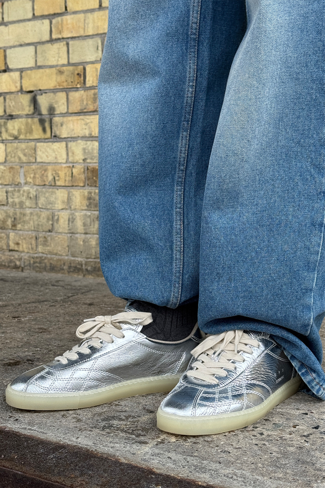 CPH121 LEATHER WOMEN SHOES - SILVER