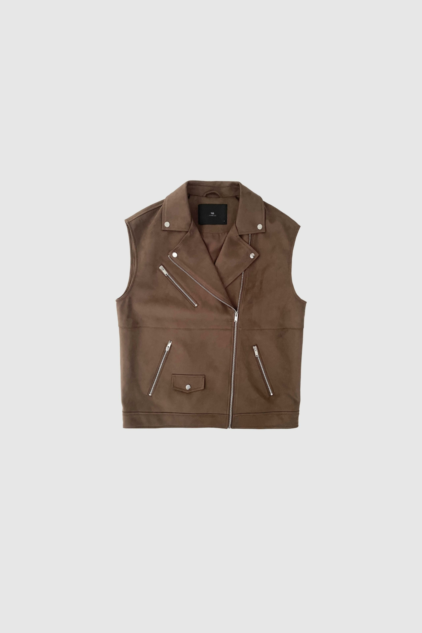 ANALINA VEGAN SUEDE VEST - SQUIRREL BROWN