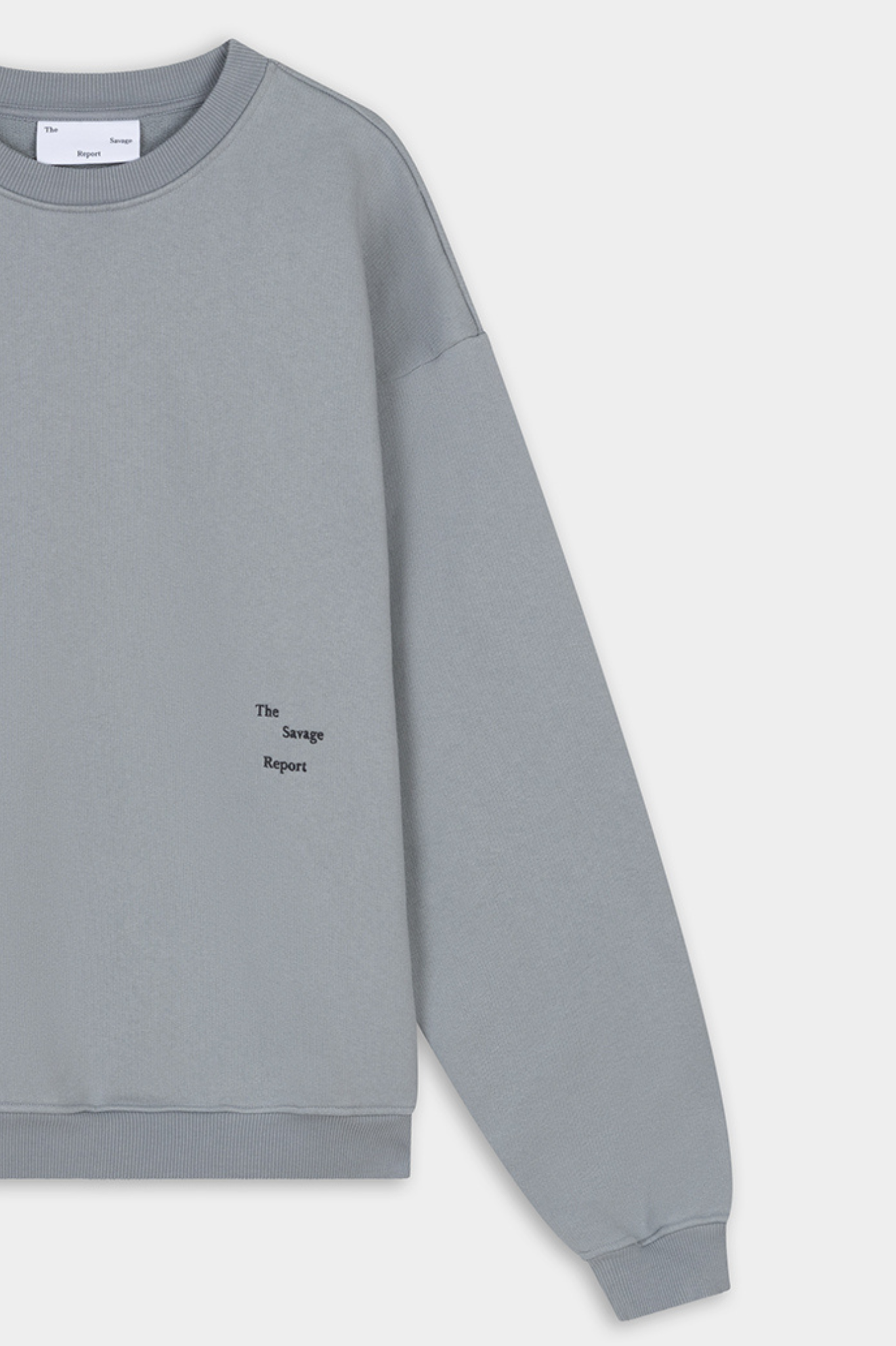 OPTIC CREWNECK SWEATER - PEBBLE
