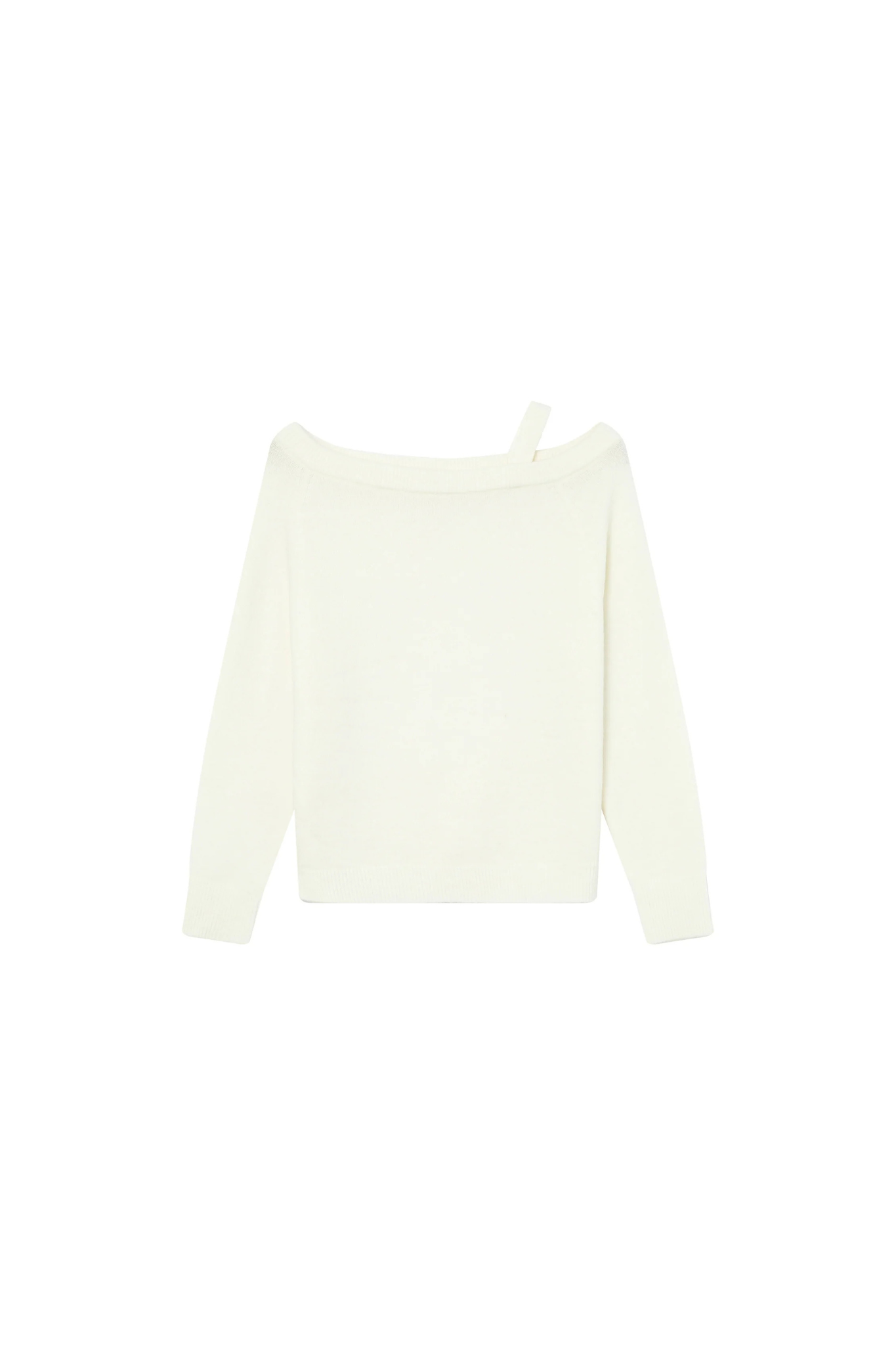 SAMANTHA OFF SHOULDER SWEATER - IVOIRE