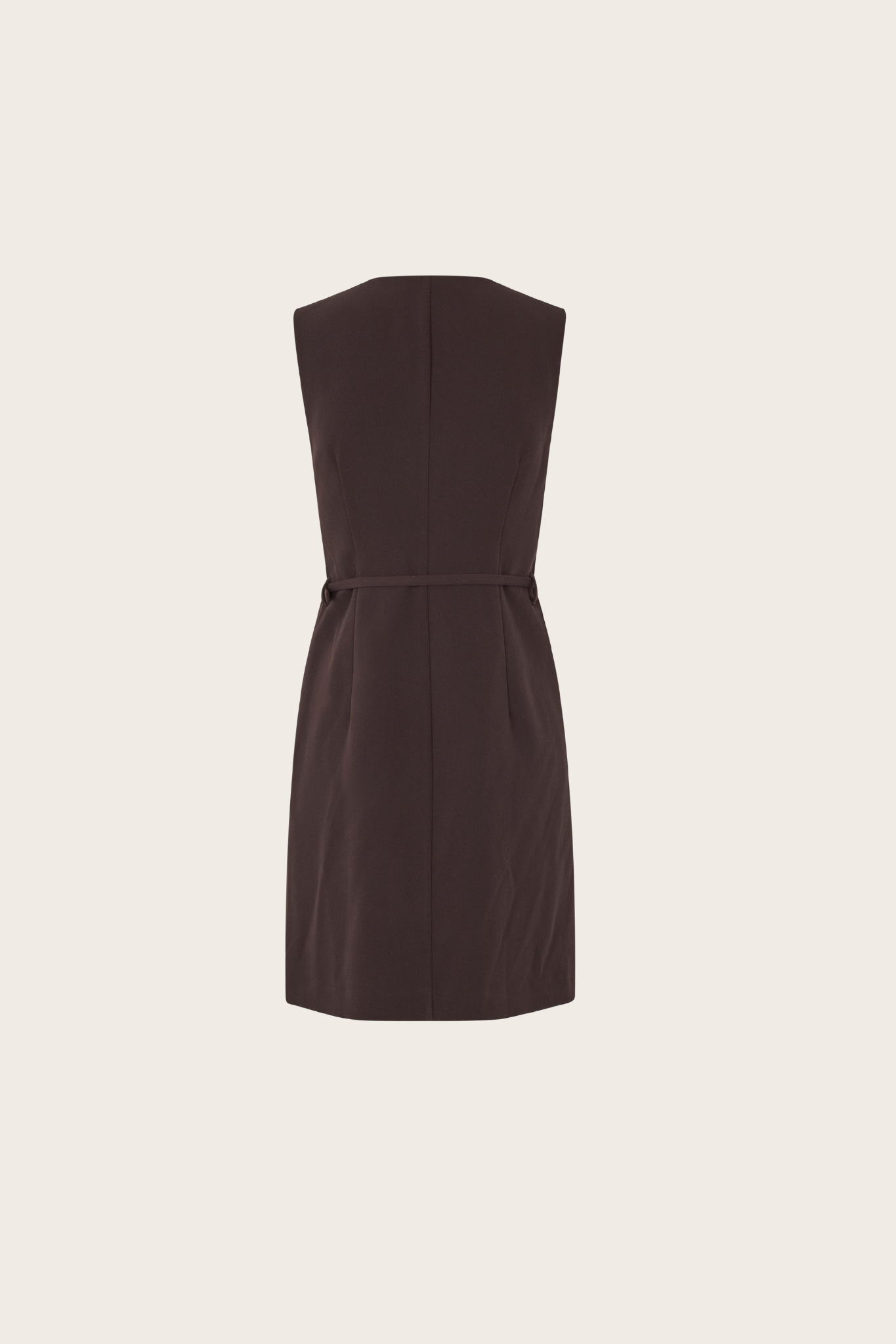 RUMA SHORT DRESS - BLACK COFFEE