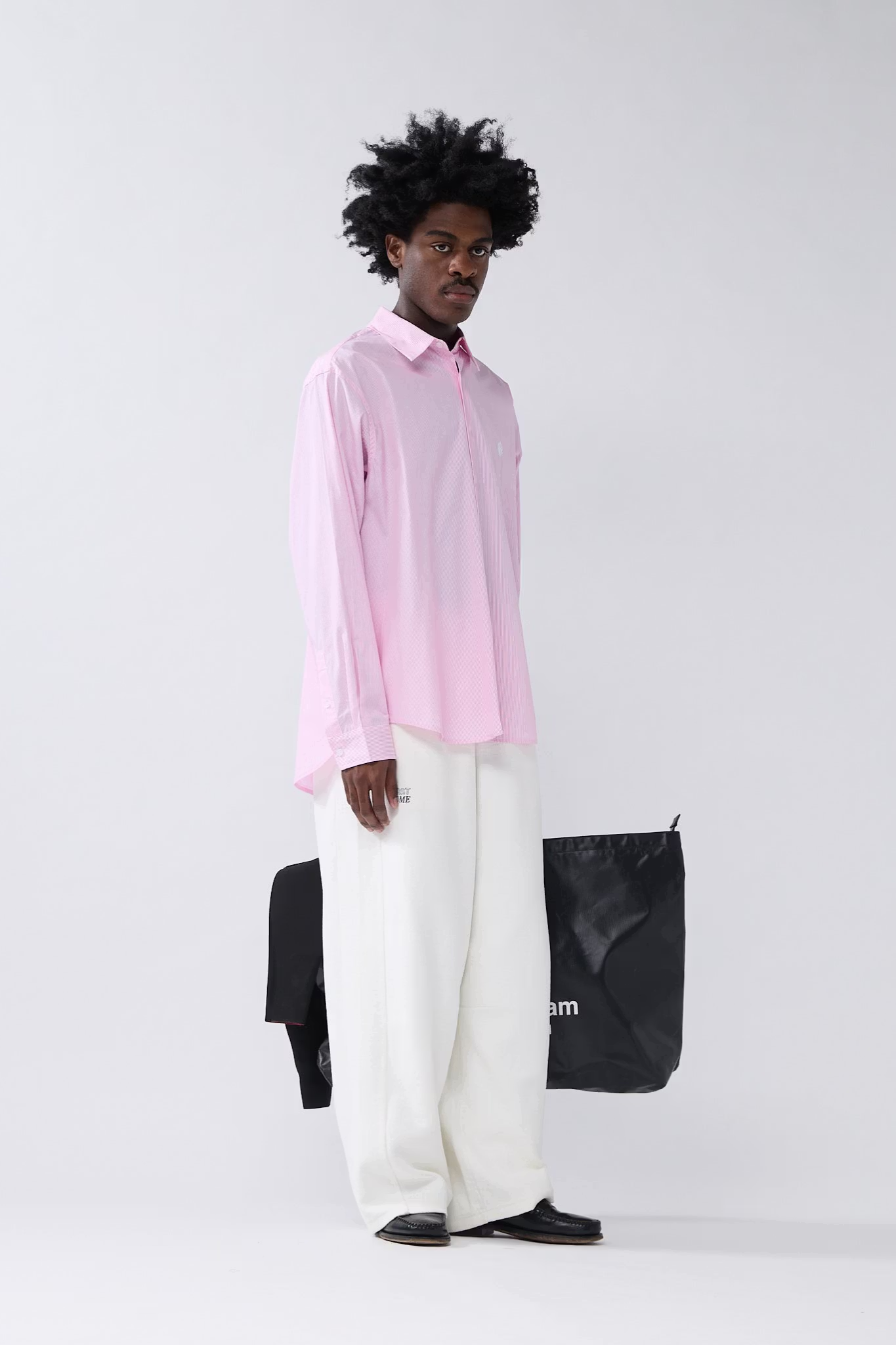 BEACH SHIRT - PINK/WHITE
