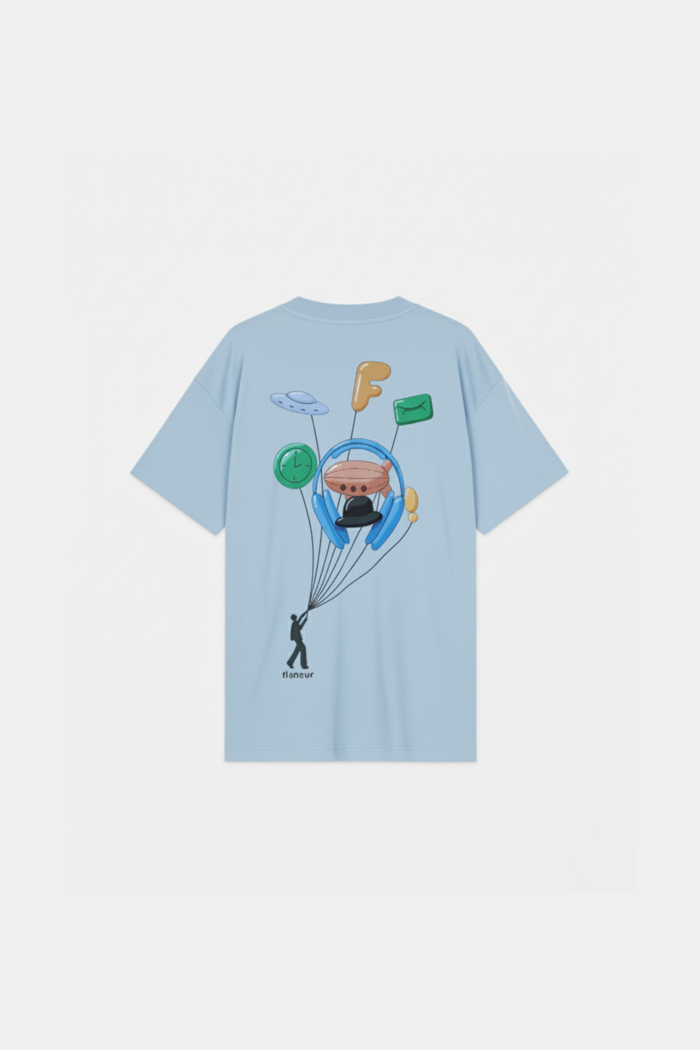 INFLATABLES T-SHIRT - LIGHT BLUE