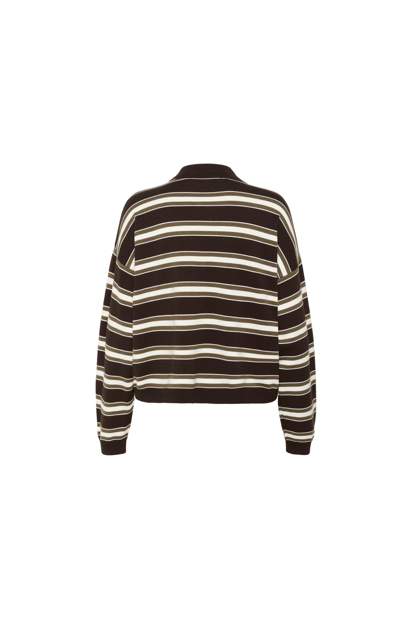 PAIGE POLO PULLOVER - MOLÉ/ DARK BEECH/