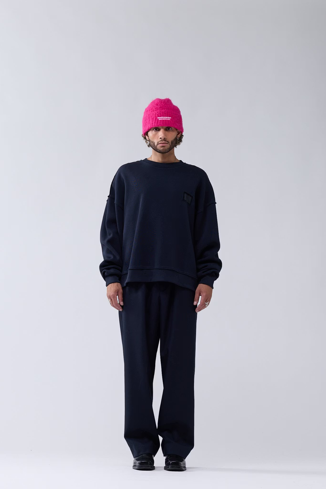 LACE CREWNECK - NIGHT/BLACK