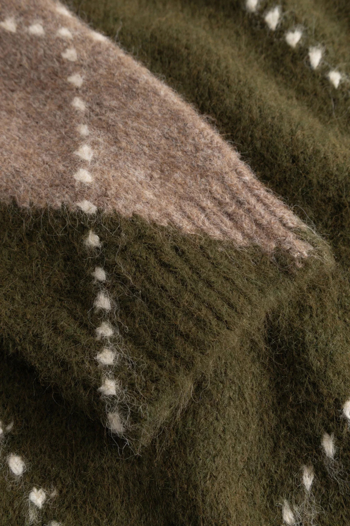 LAIANA KNIT CARDIGAN - AVOCADO GREEN MIX