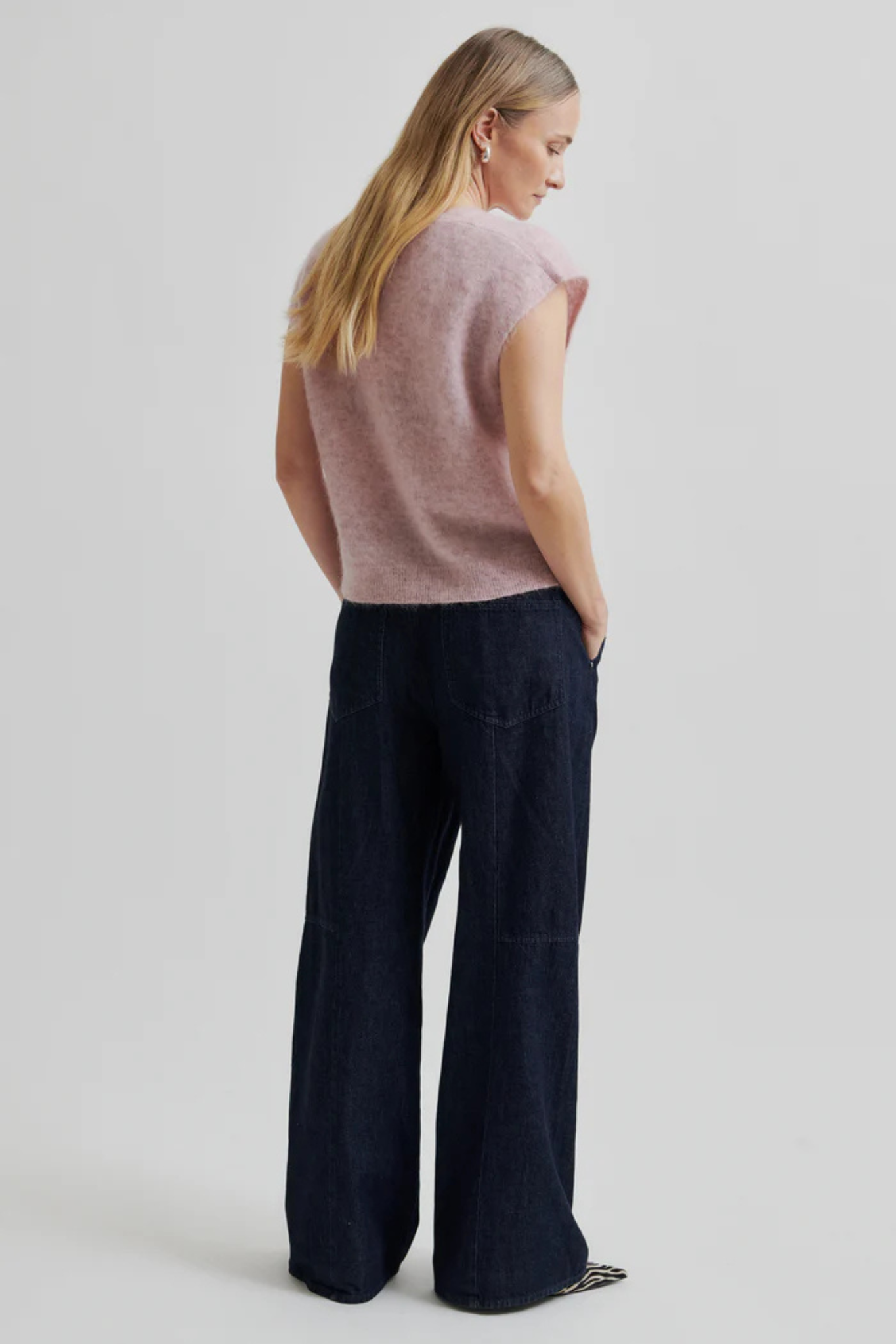 CAMRYN KNIT VEST - SEPIA ROSE