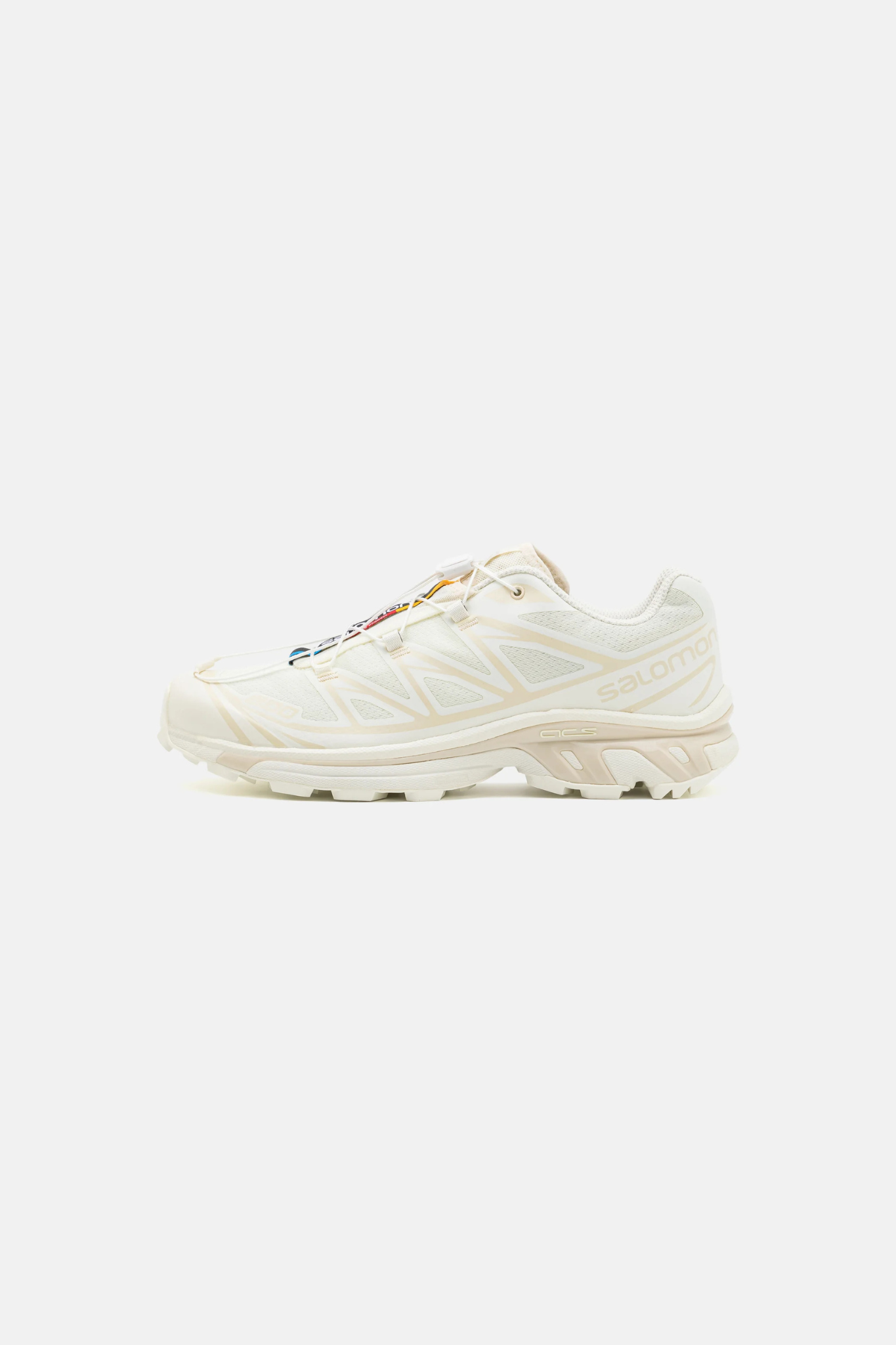 SALOMON XT-6 SNEAKERS MEN - VANILLA ICE/VANILLA ICE/ALMOND MILK. Side view